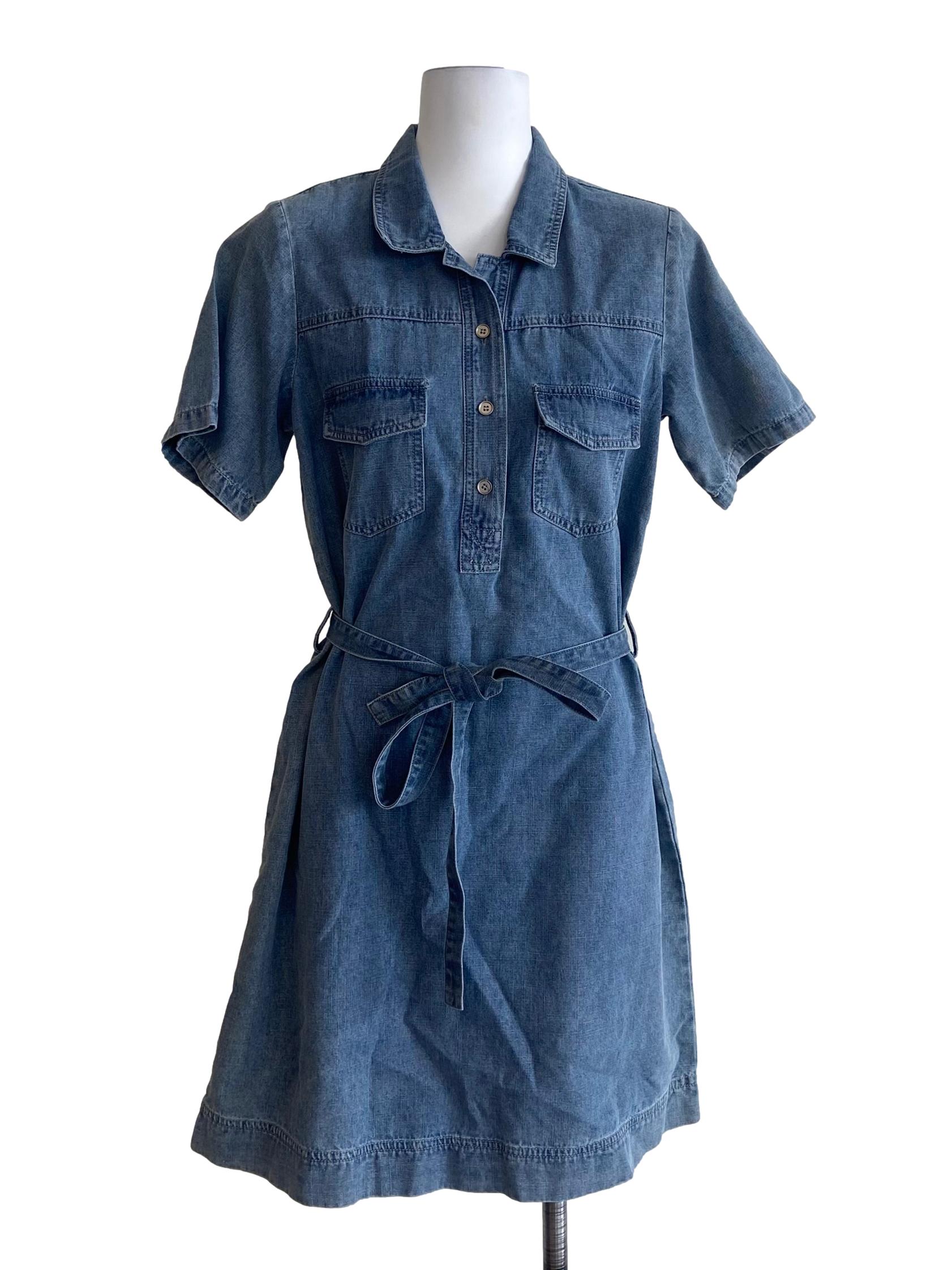 Blue Shift Mini Jeans Dress
