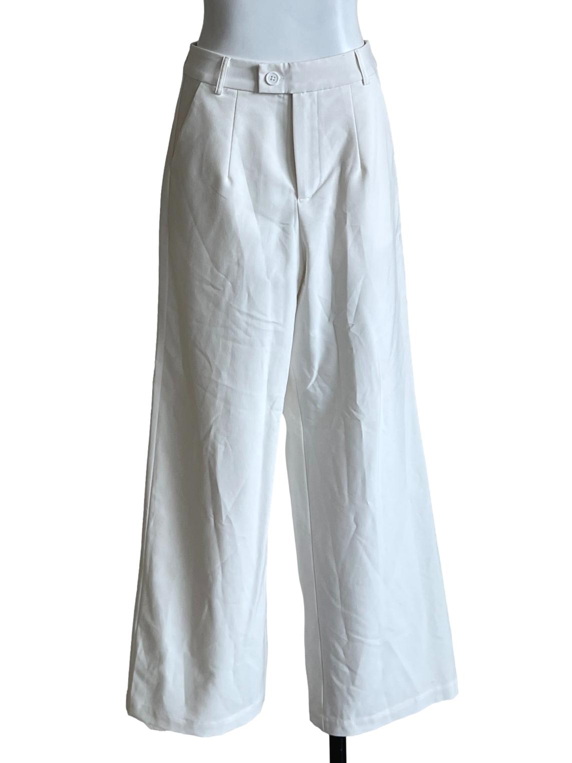 Pearl White Suiting Pants