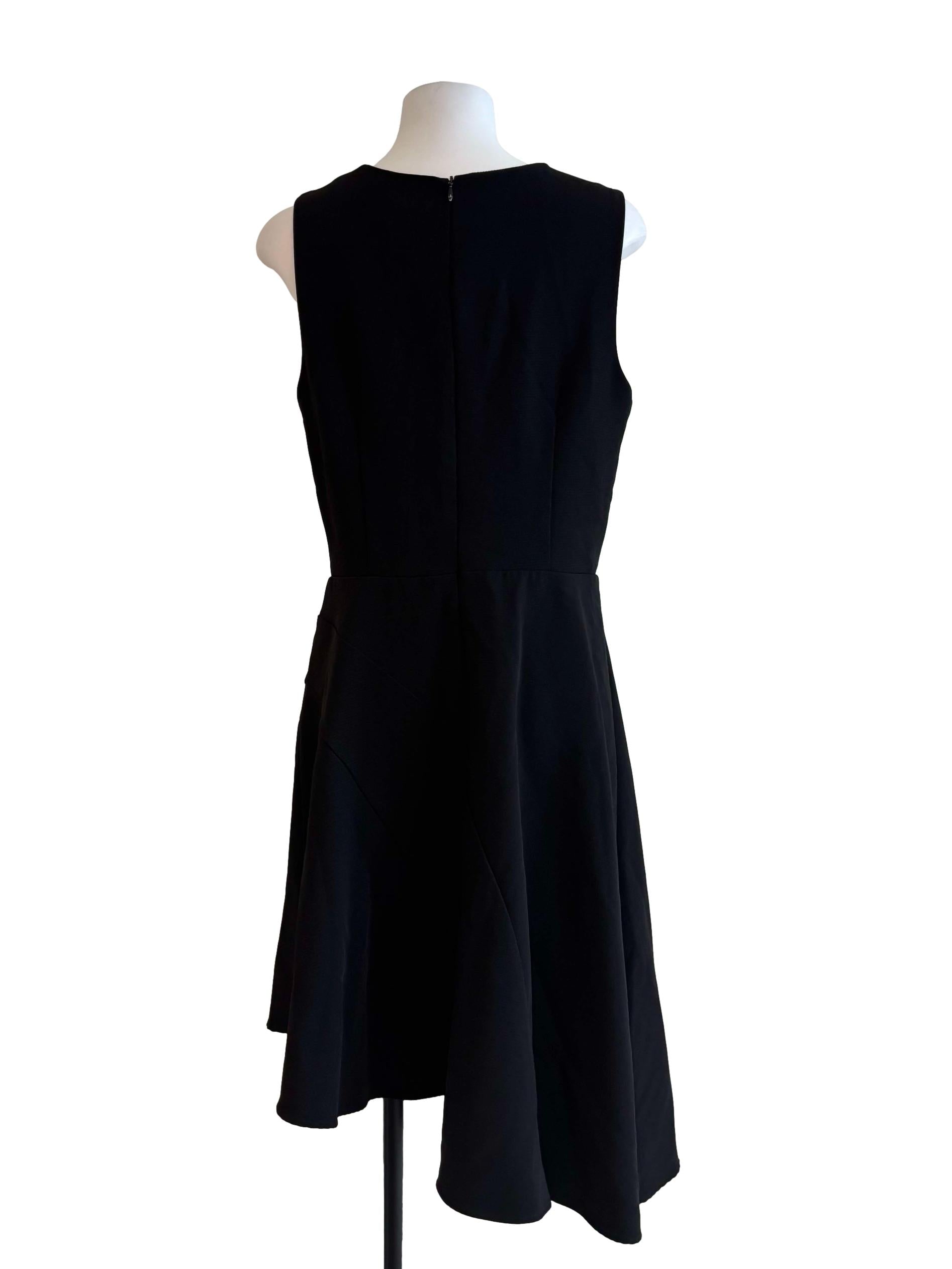 Slate Black Asymmetrical A-Line Dress
