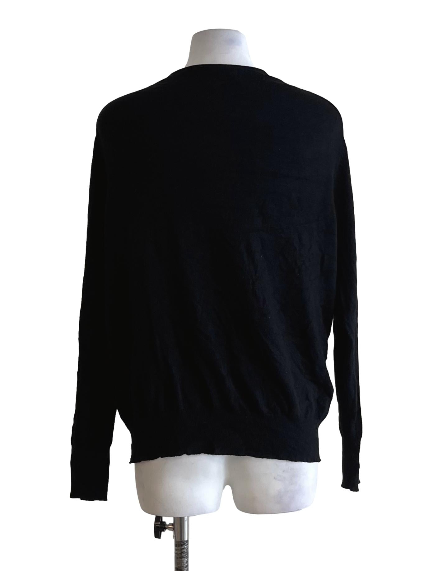 Black Jewel Neckline Blouse