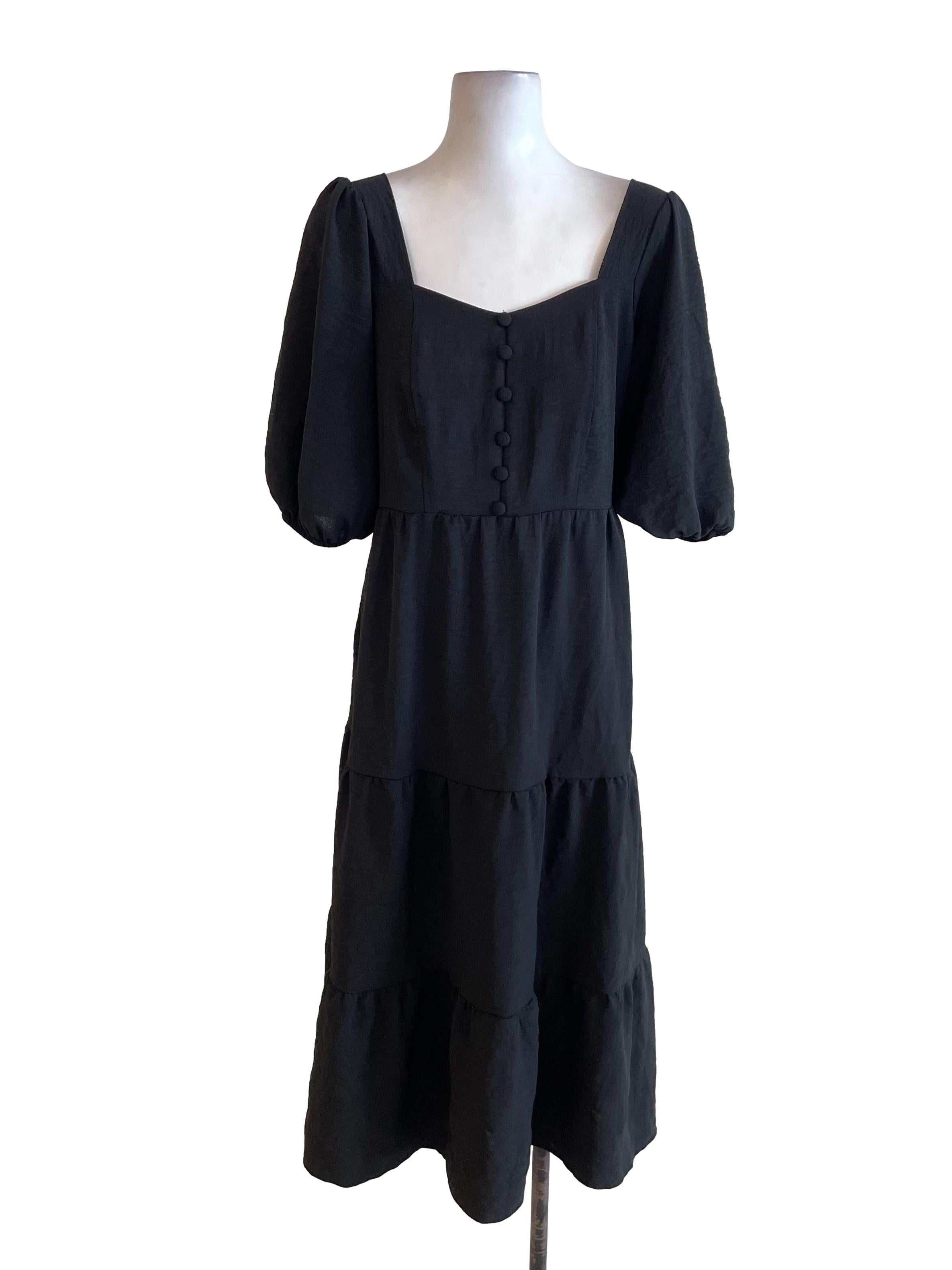 Black Tiered Dress