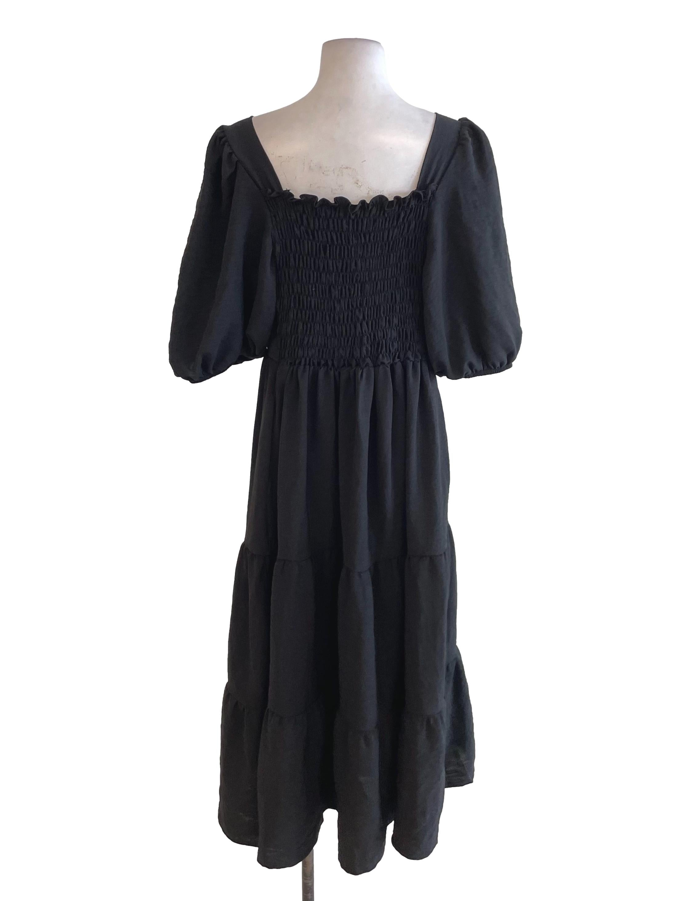 Black Tiered Dress