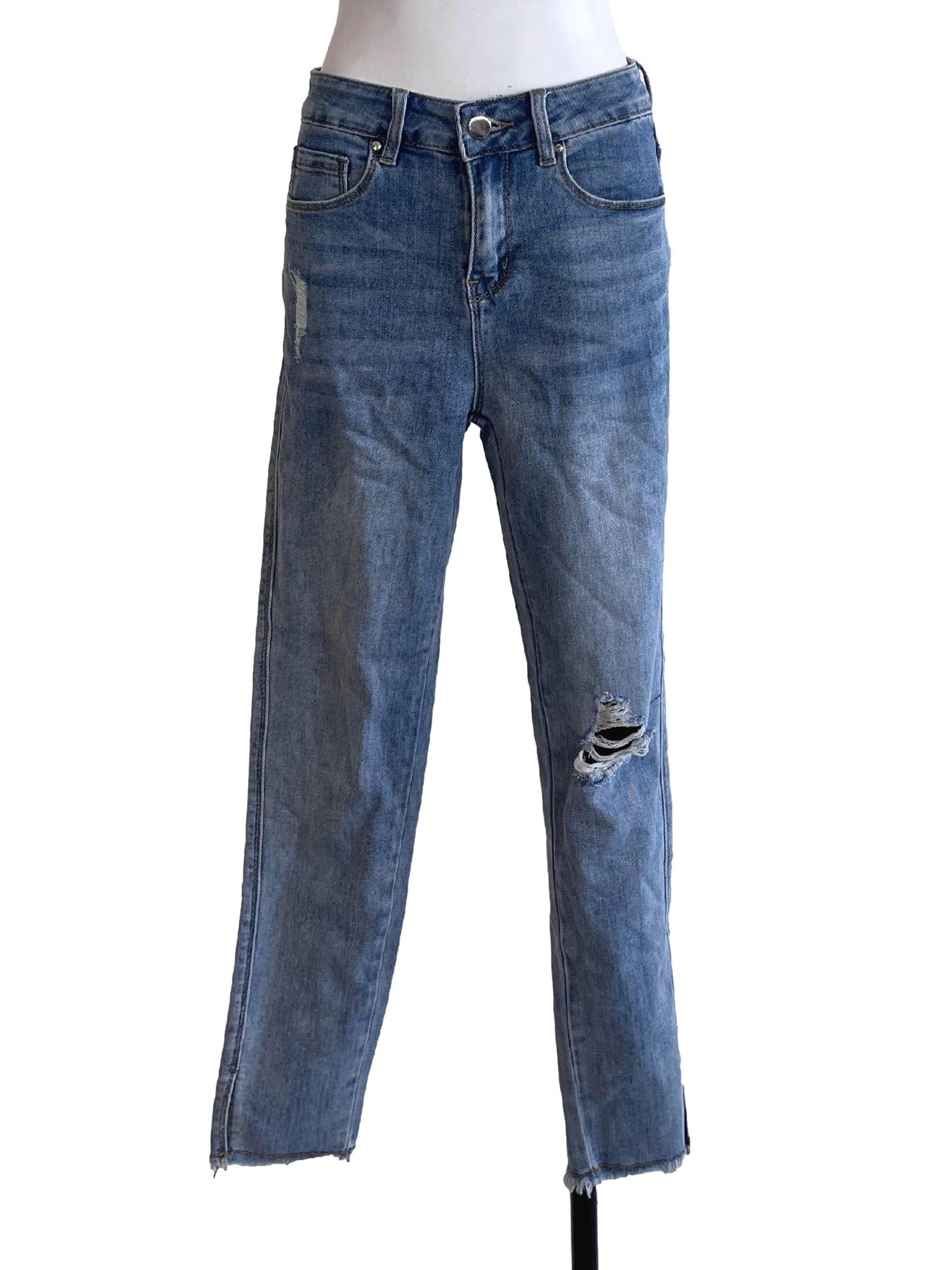 Cerulean Blue Skinny Jeans