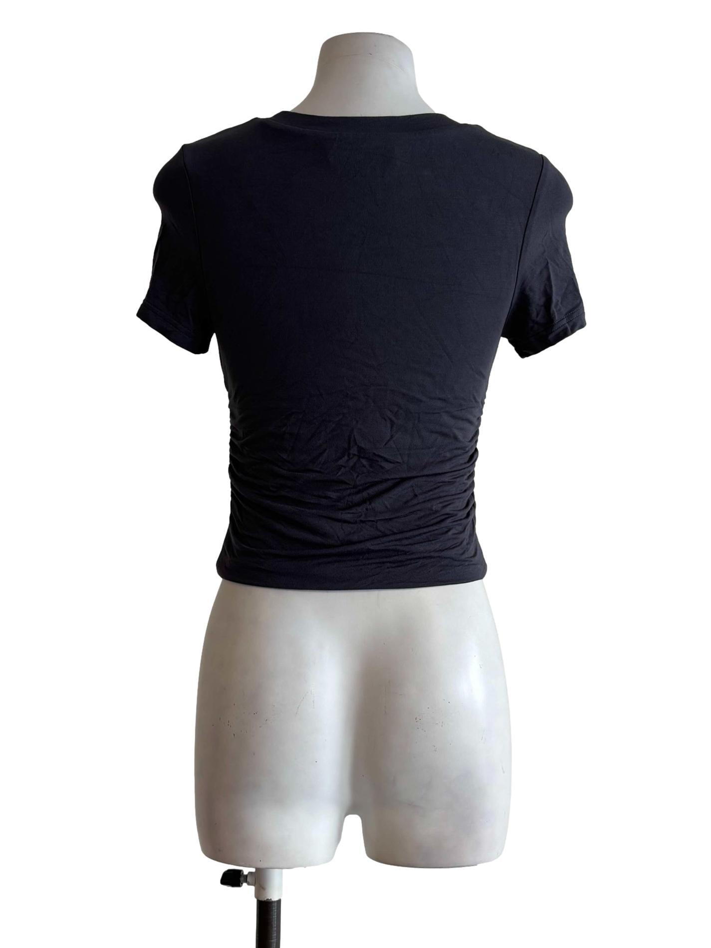 Charcoal Grey Bodycon Top