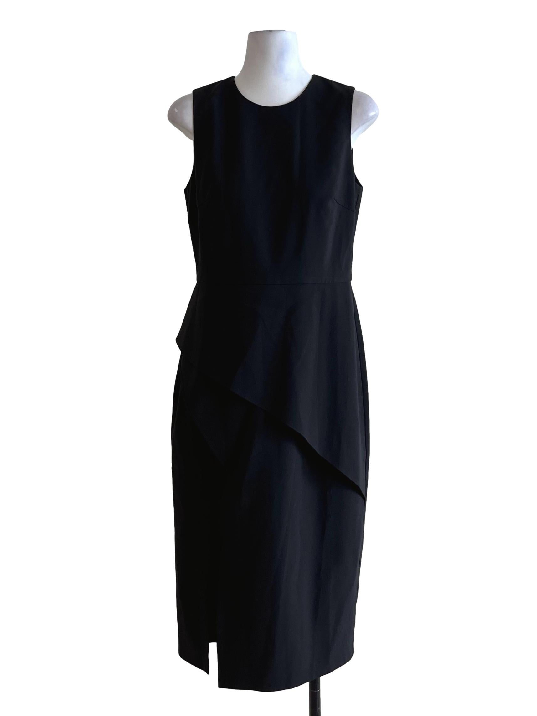Black Jewel Neckline A-Line Dress LB