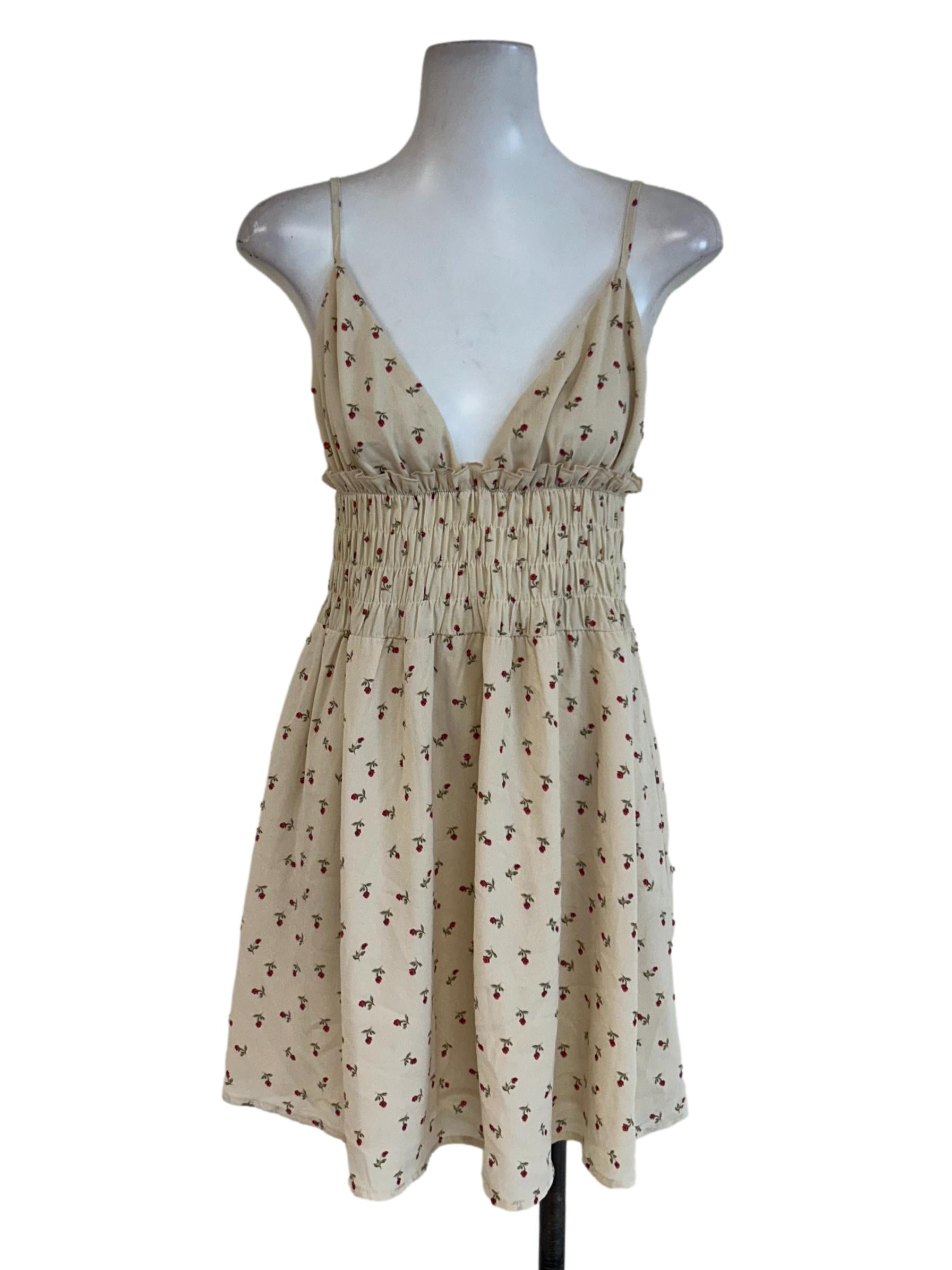 Parchment White Floral Cami Dress