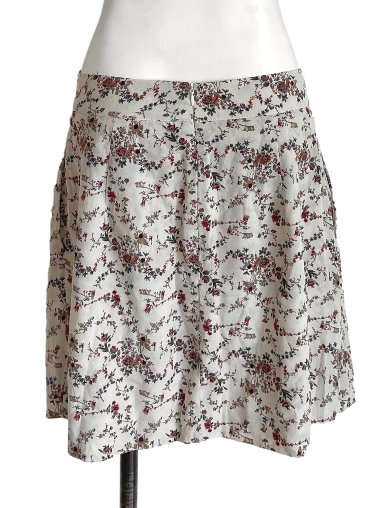 Oat Floral Mini Skirt