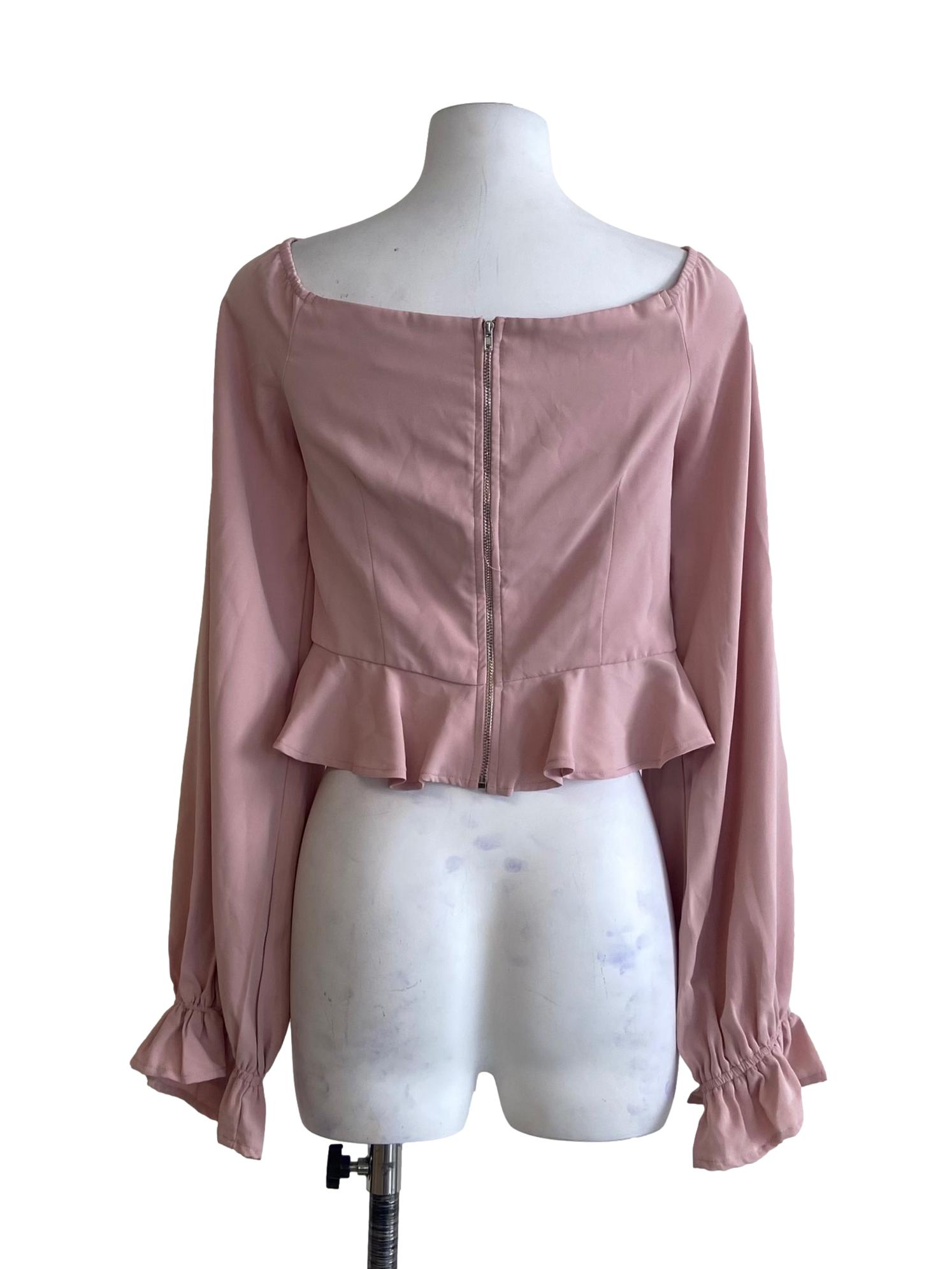 Flamingo Pink Front Knot Crop Top