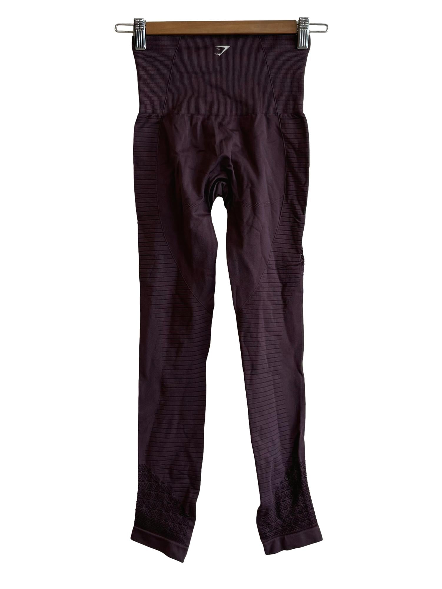 Mauve Eyelet Tights