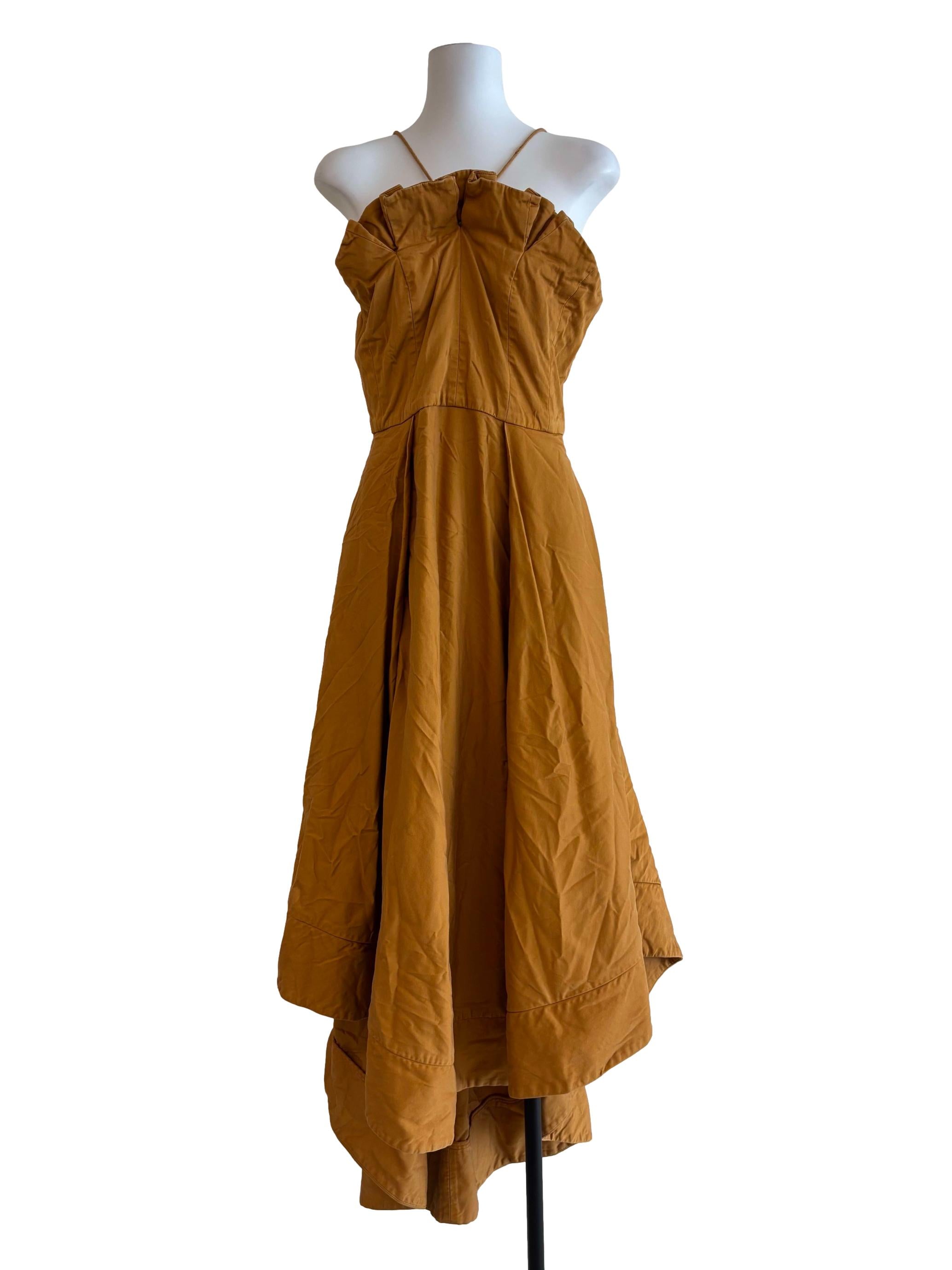 Dijon High Low Halter Dress