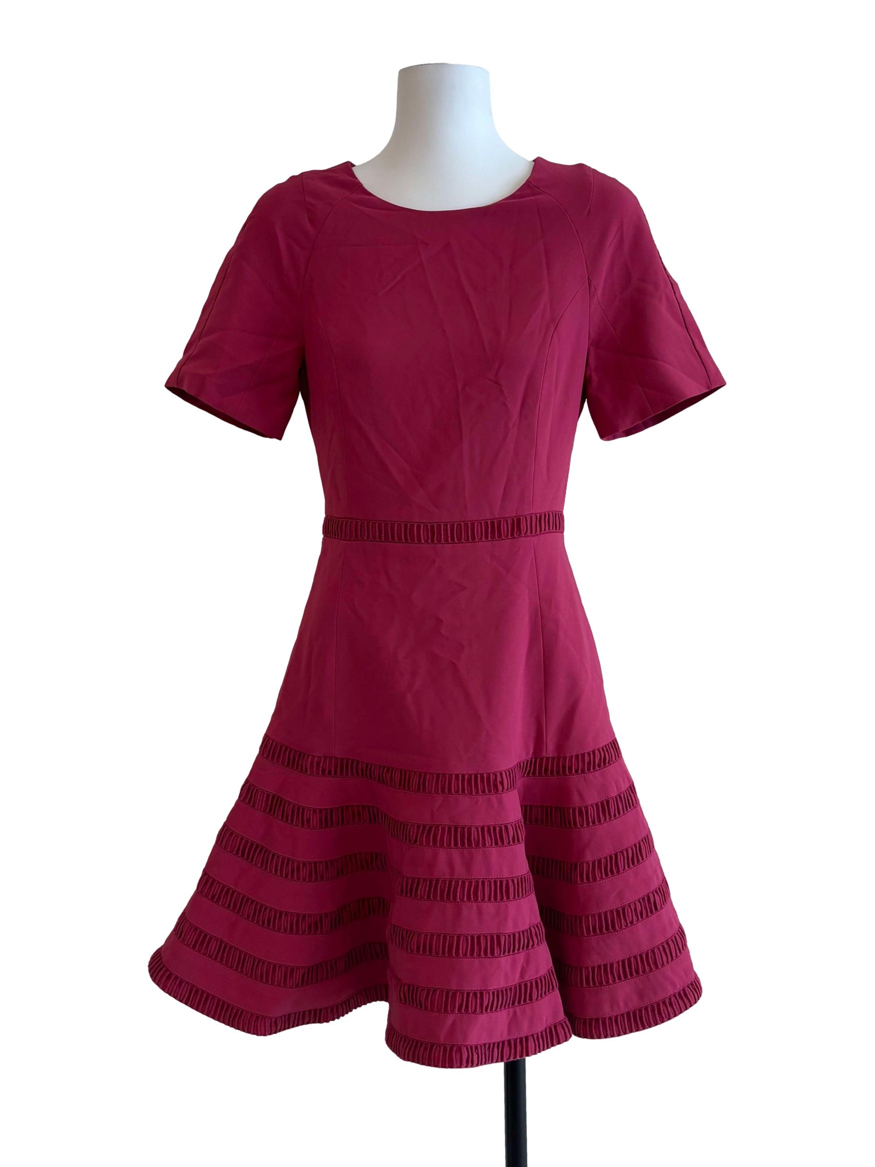 Blush Pink Short Sleeve A-Line Dress