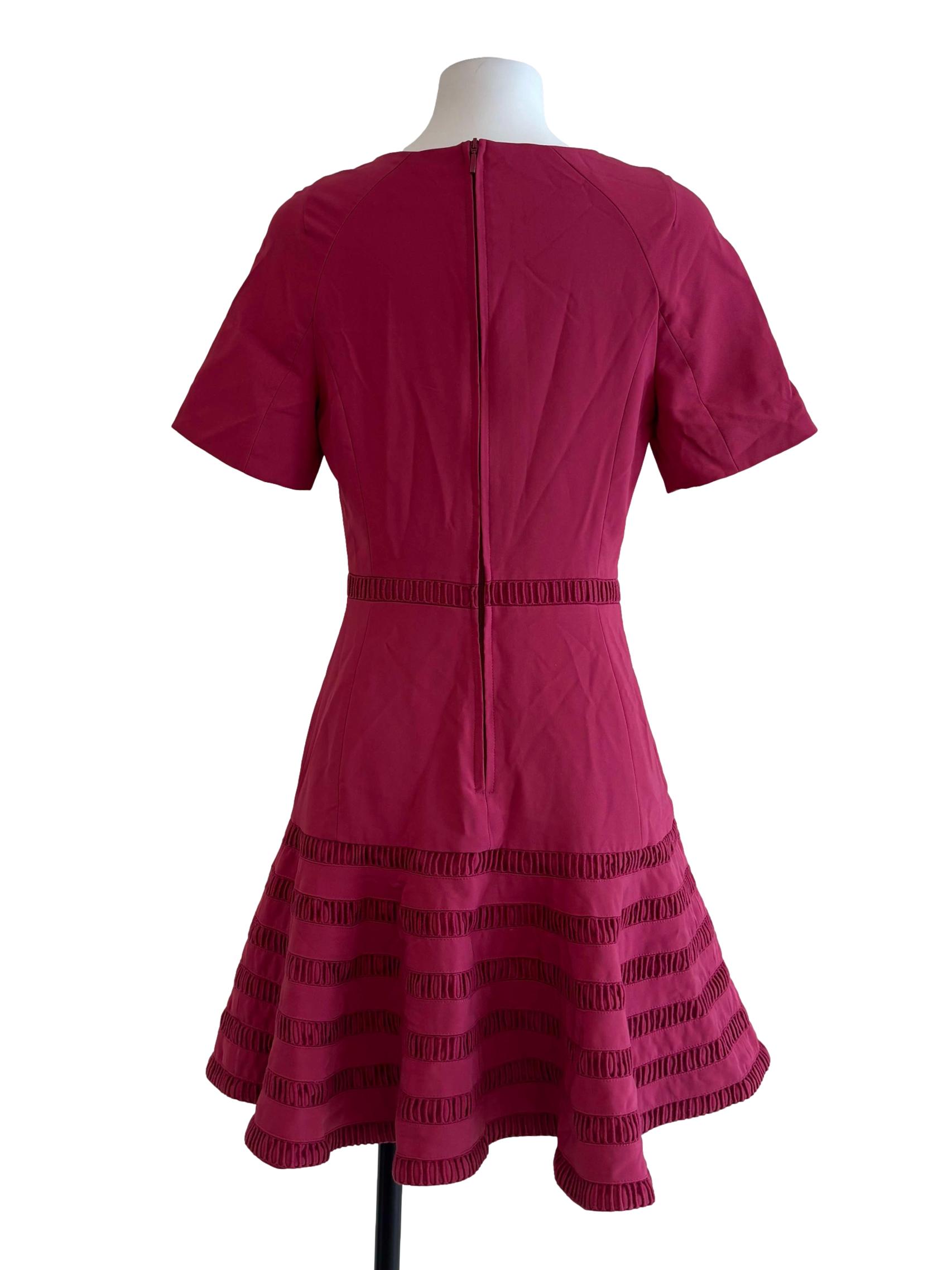 Blush Pink Short Sleeve A-Line Dress