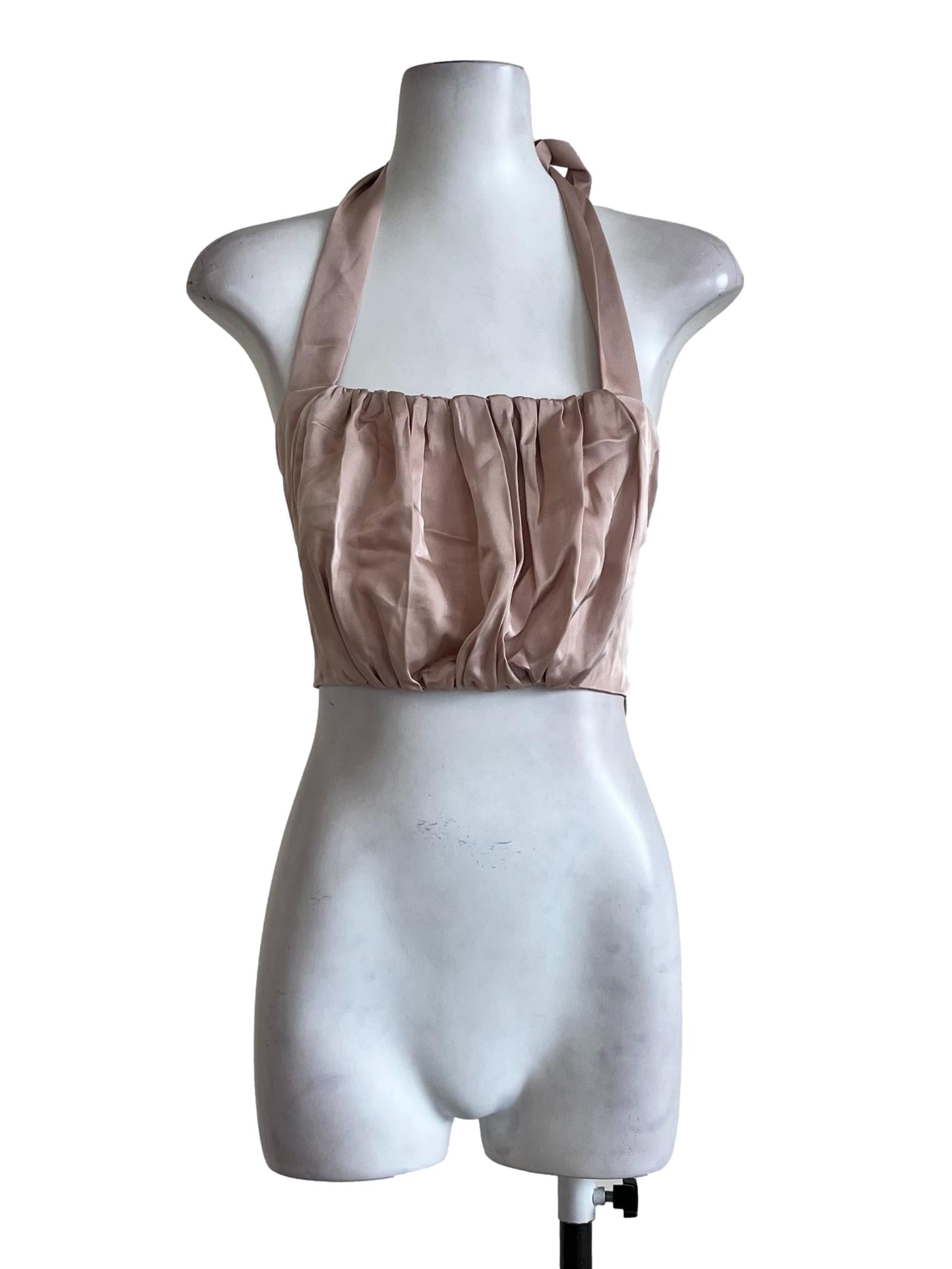 Light Pink Plain Adjustable Strap Top