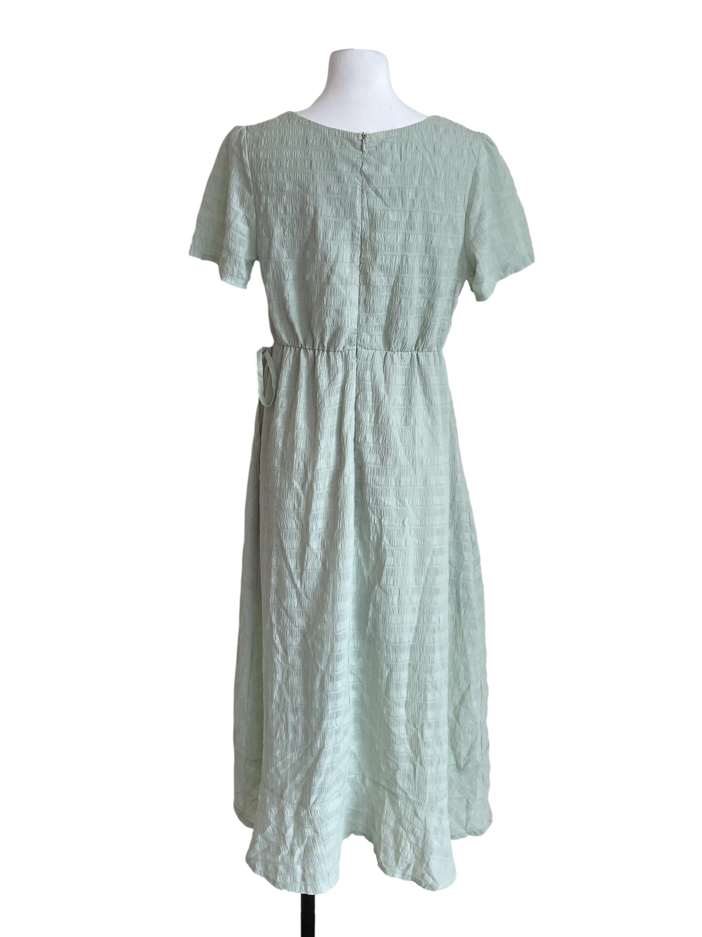 Pistachio Wendy Wrap Dress