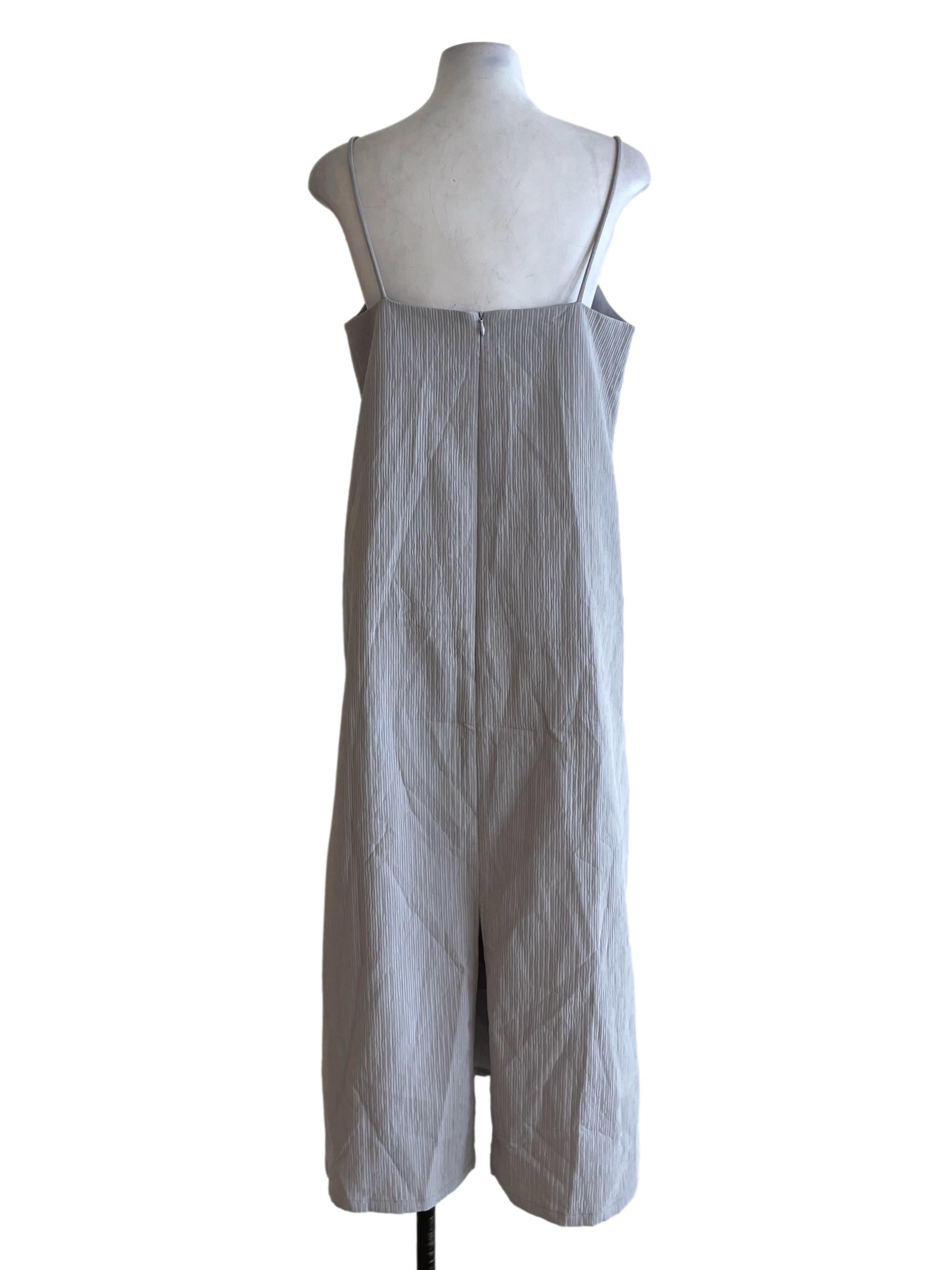 Coin Grey Spaghetti Strap Shift Dress