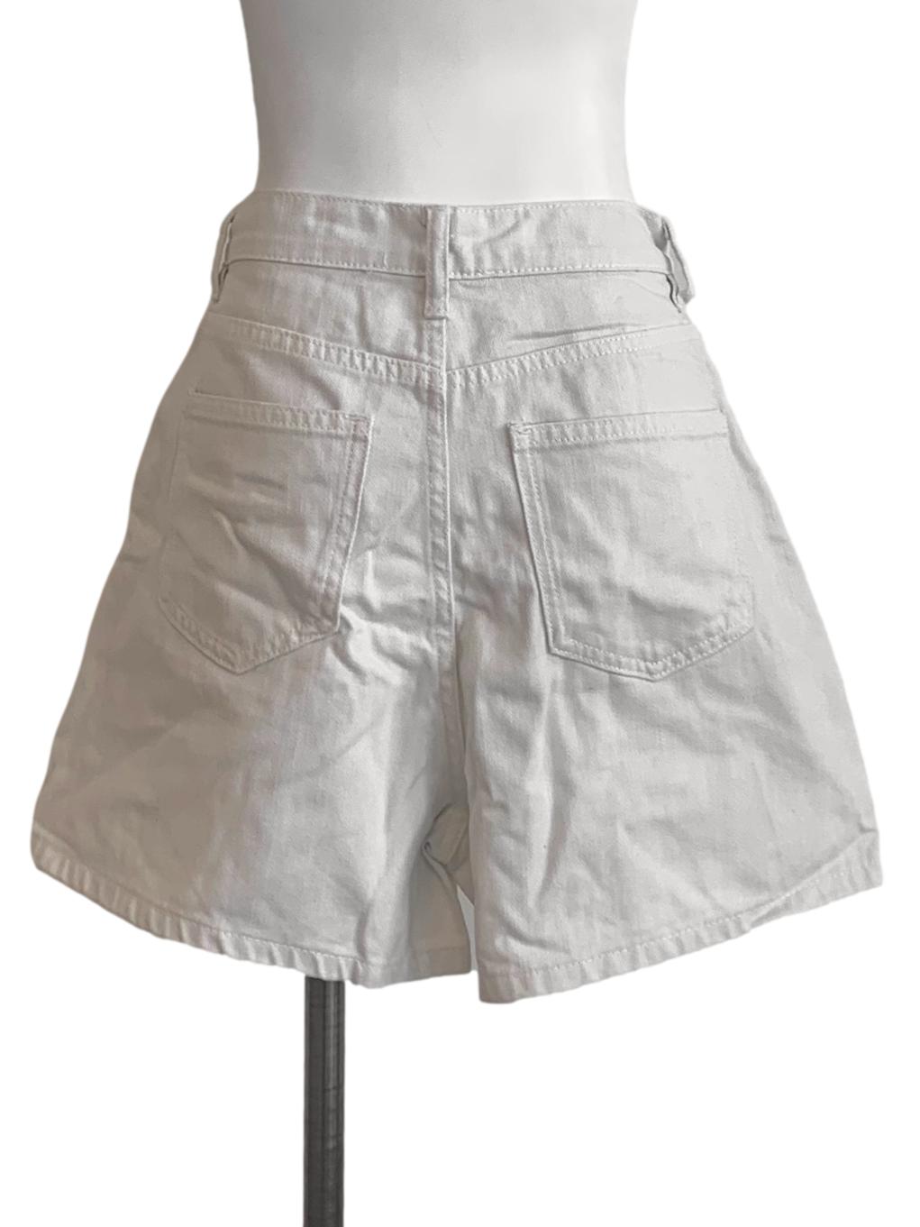 White Denim Jean Shorts LB
