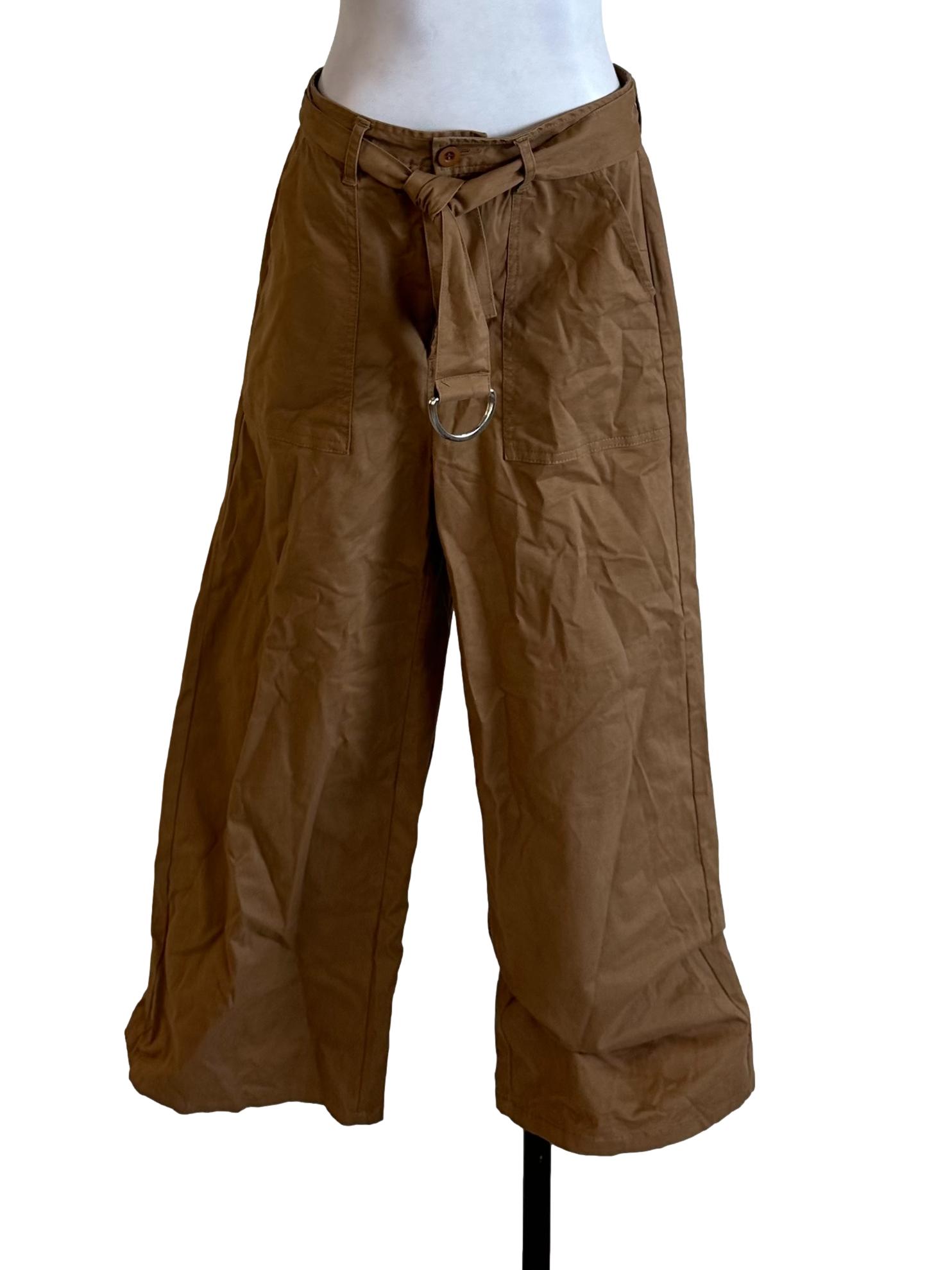 Caramel Brown Strap Long Pants TCL