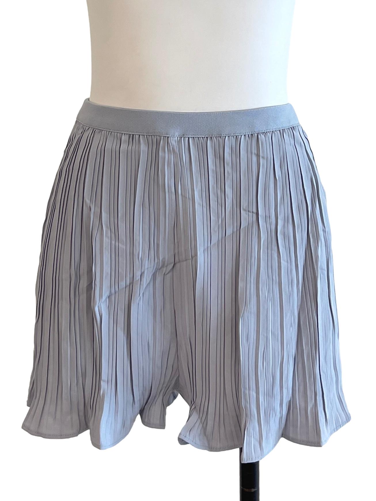 Stone Blue Textured Skorts