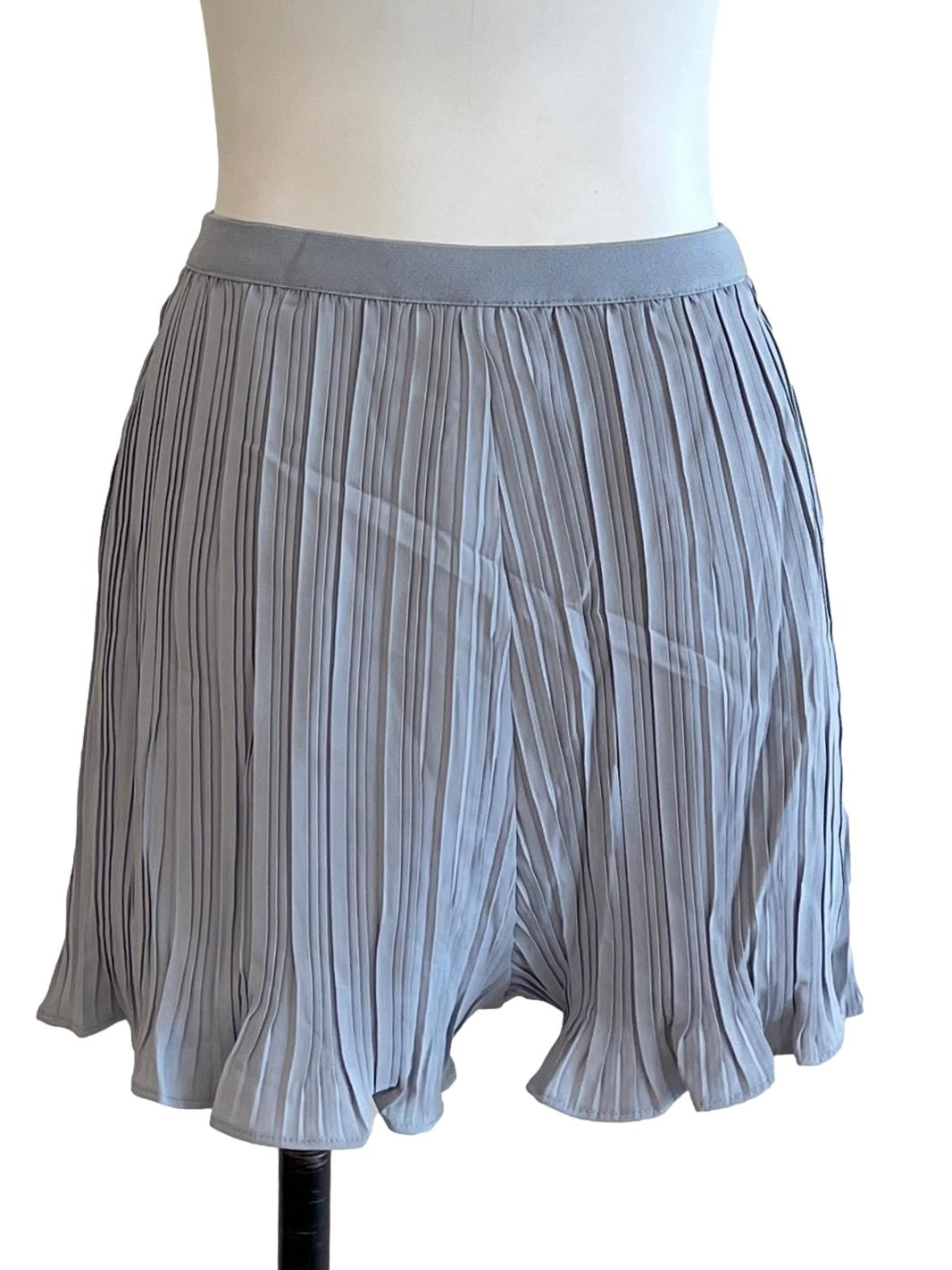 Stone Blue Textured Skorts