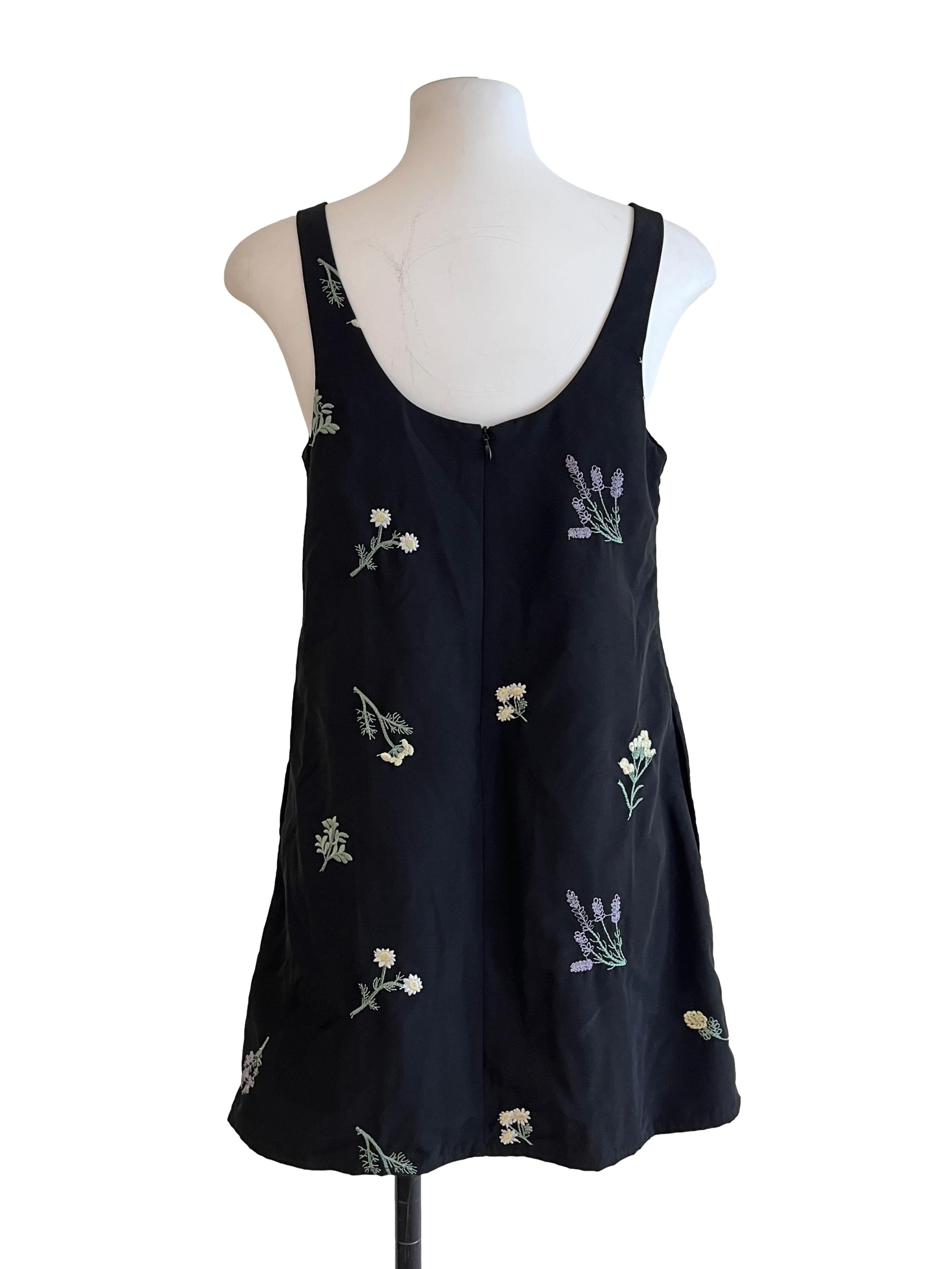 Jade Black Flower Print Romper