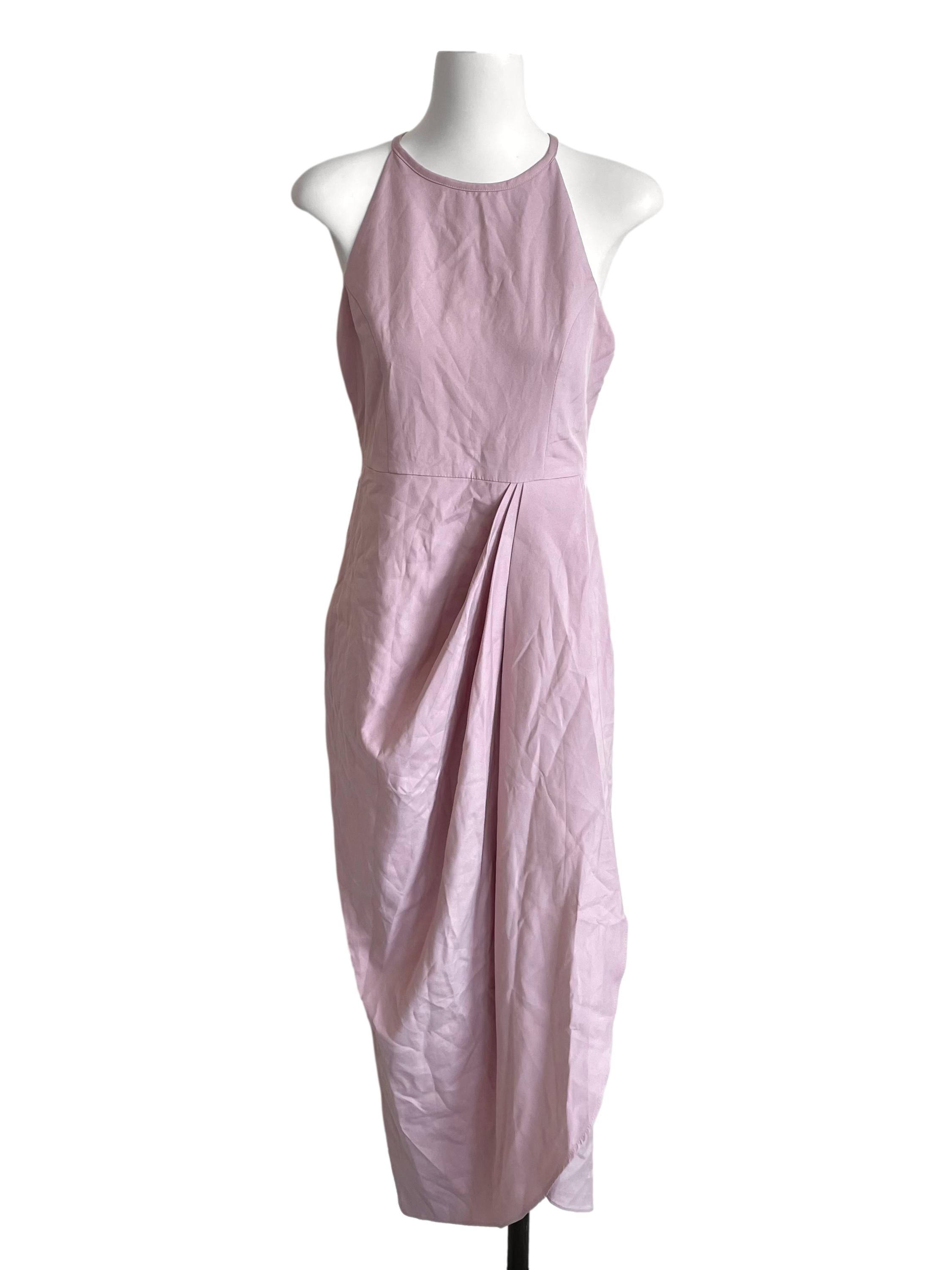 Ballet Slipper Pleated Slip Dress