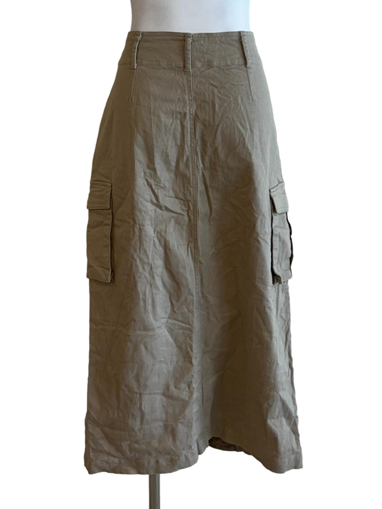 Tortilla Brown Cargo Skirt