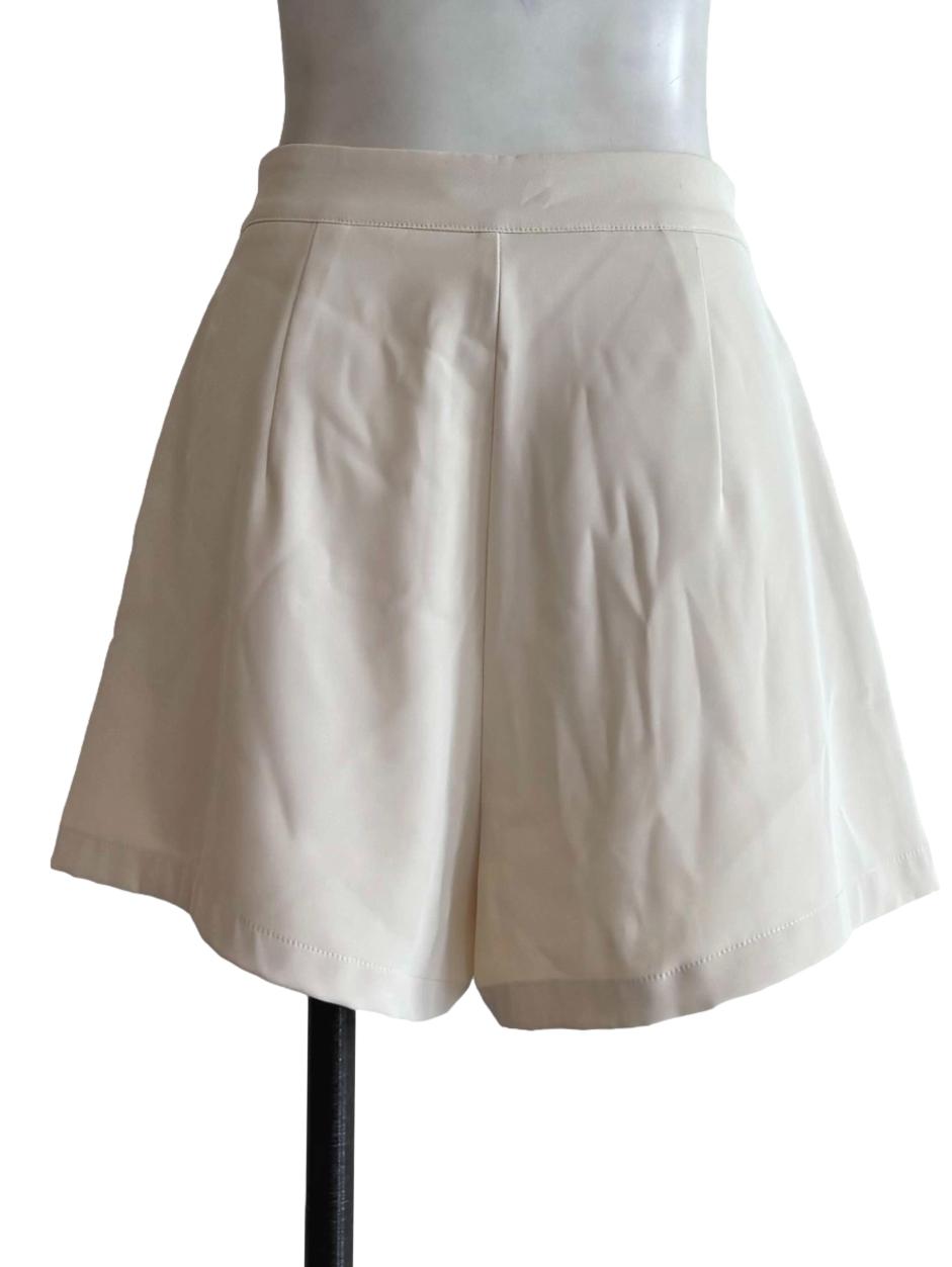 Ivory White Relaxed Shorts