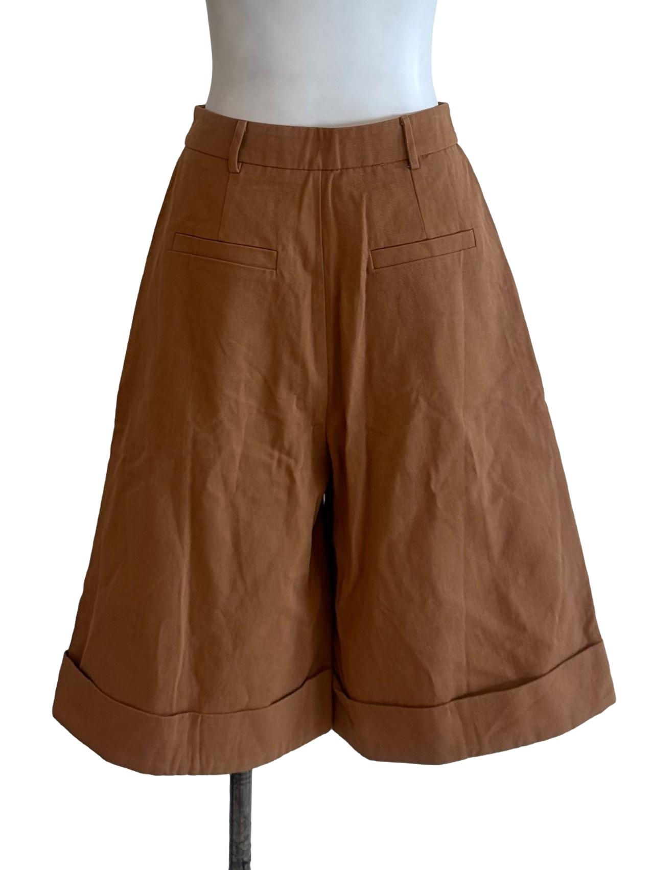 Camel Brown Casual Bermuda Shorts