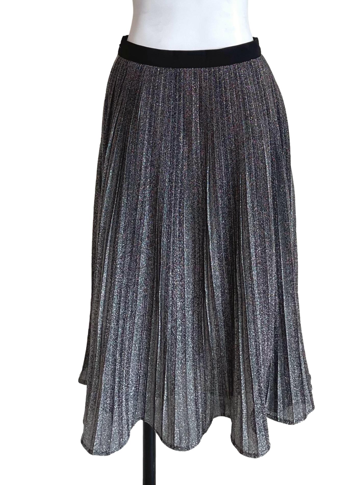 Pebble Shiny Accordion Skirt LB