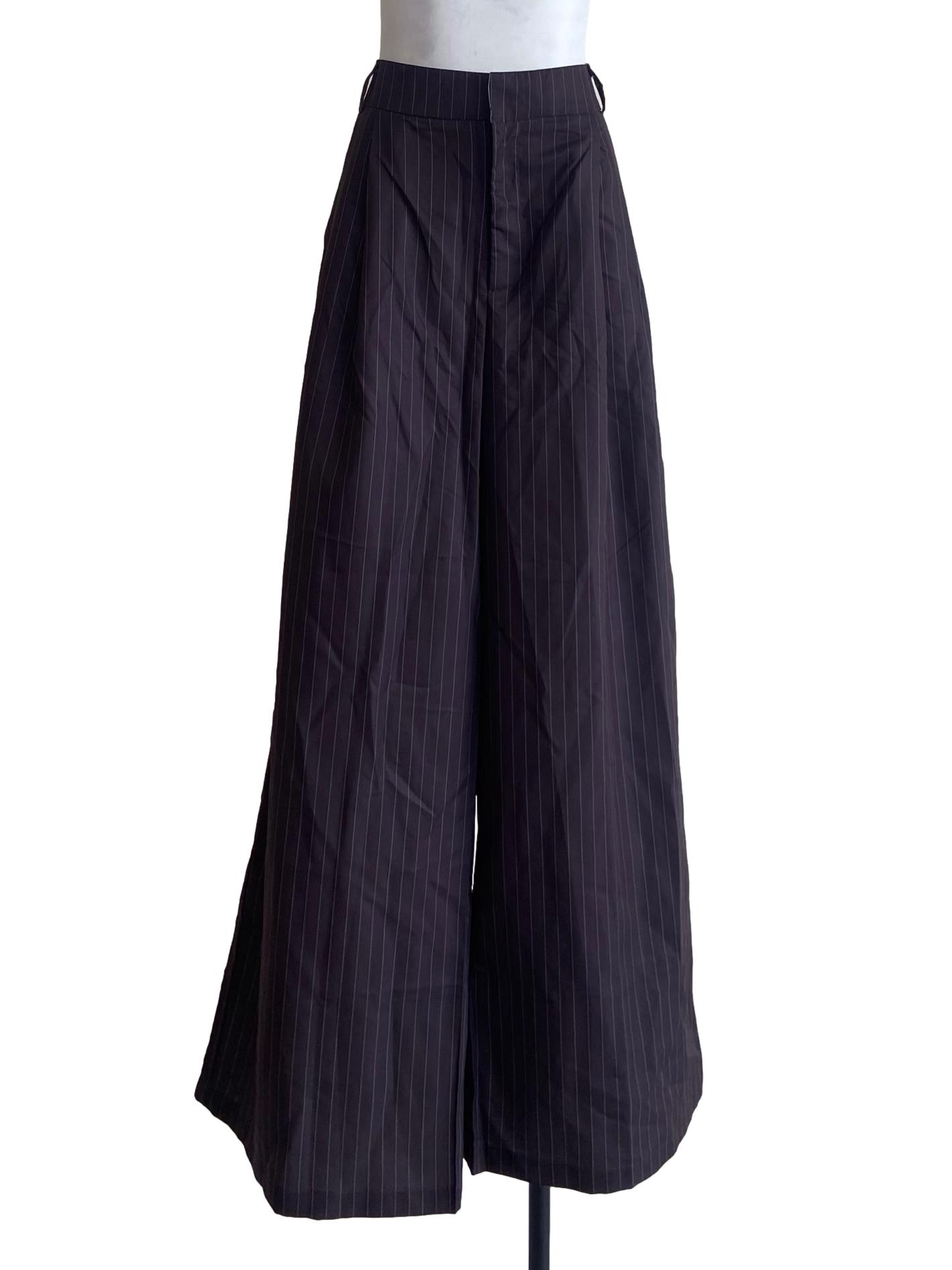Cinnamon Brown & Purple Stripe Formal Pants