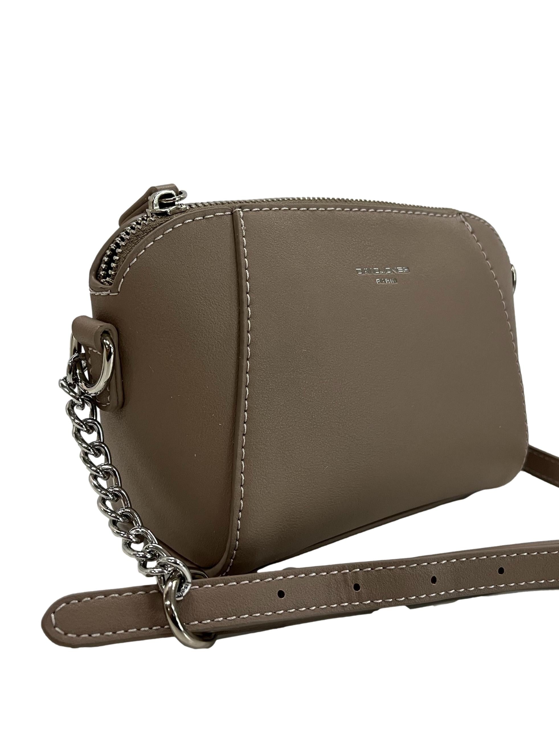 Nude Crossbody Chain Bag