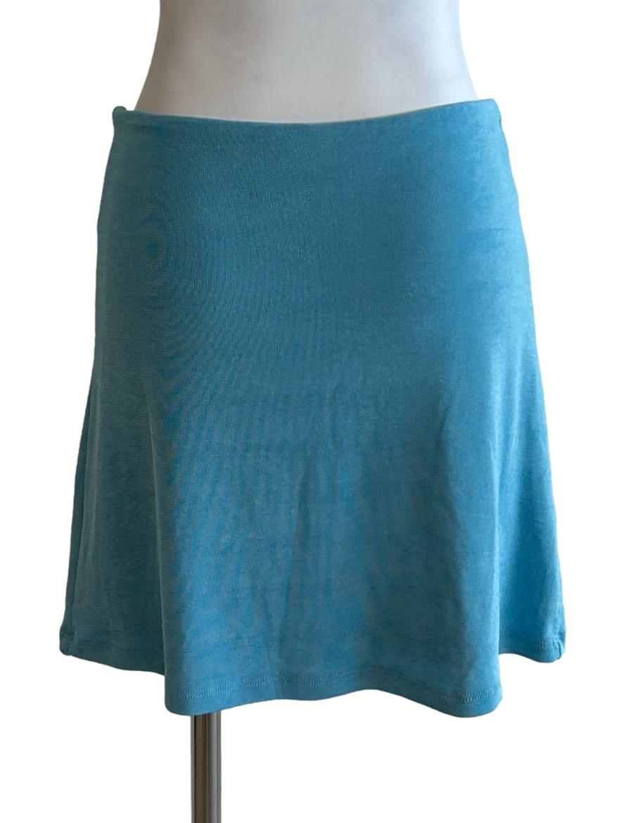 Light Blue A-Line Mini Skirt