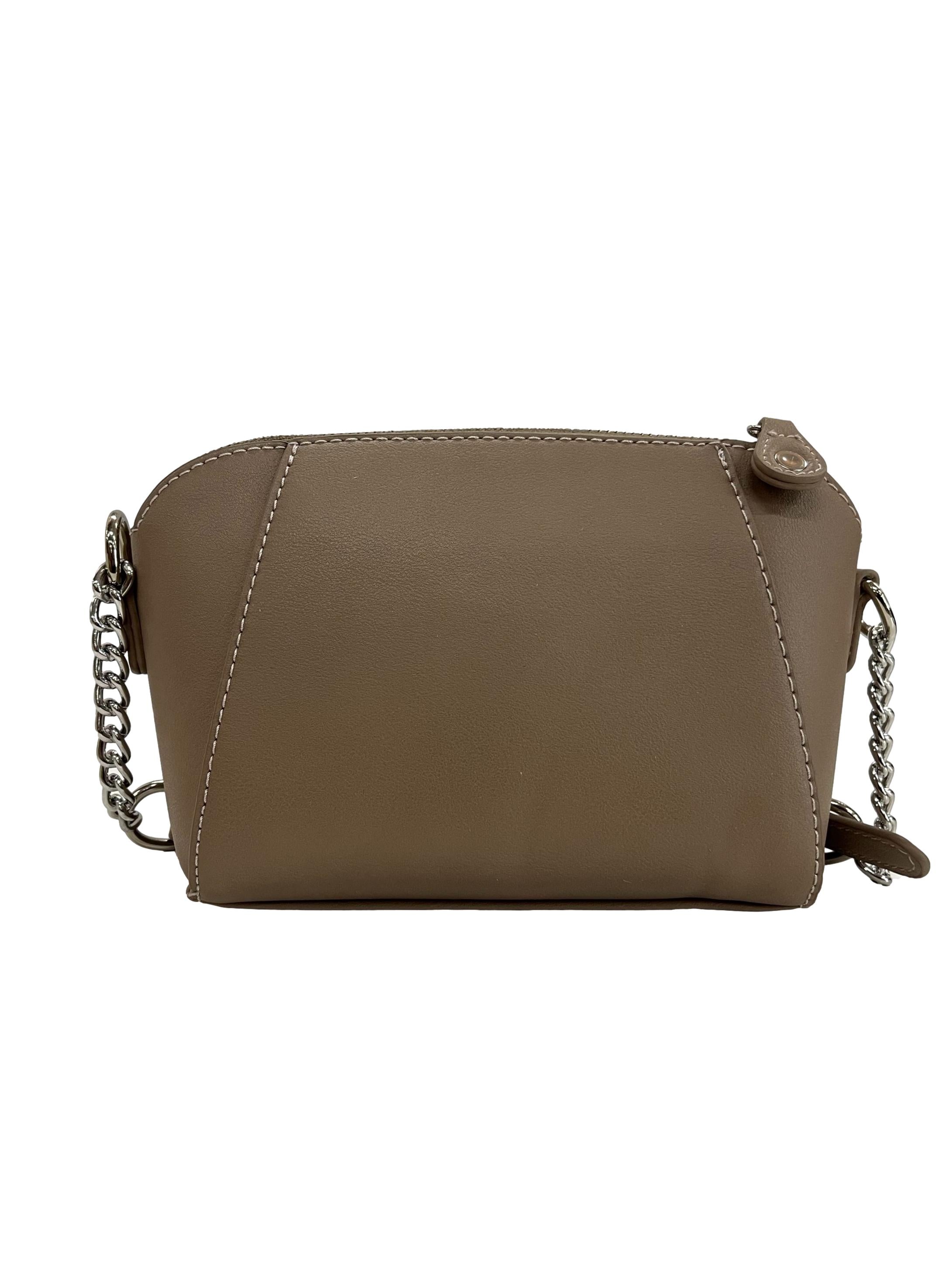 Nude Crossbody Chain Bag