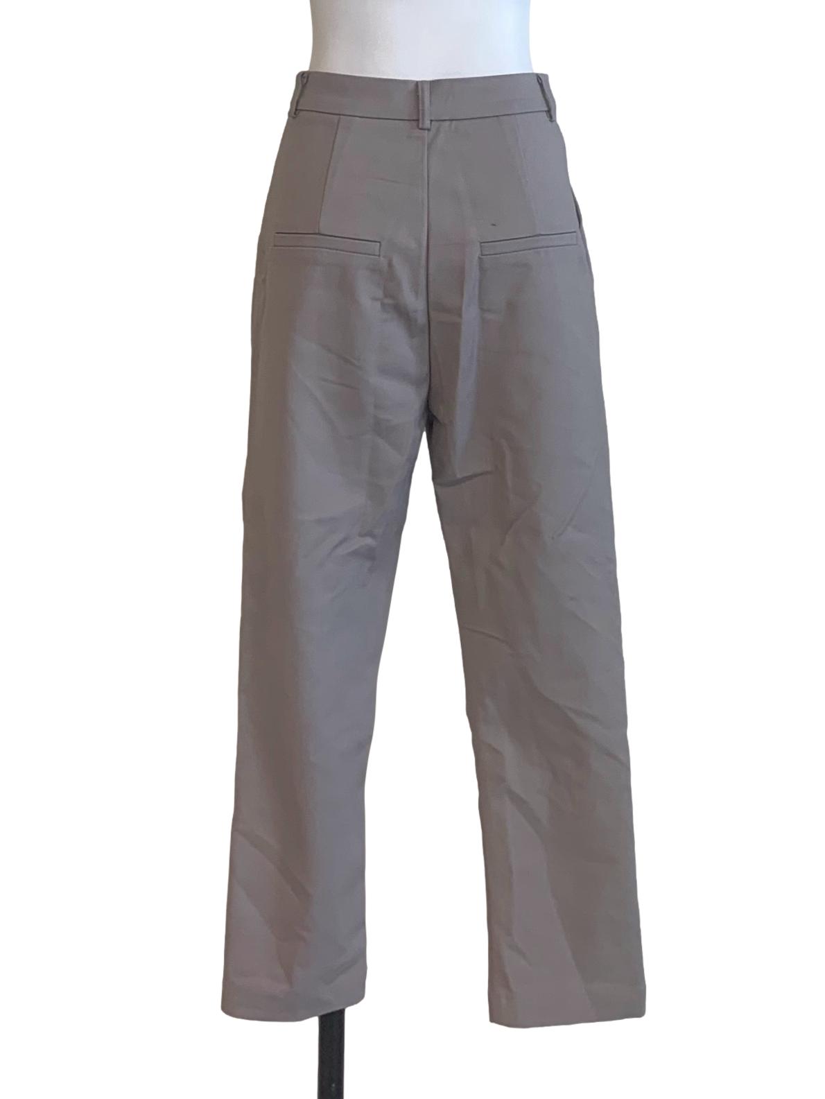 Fossil Grey Straight Cut Pants