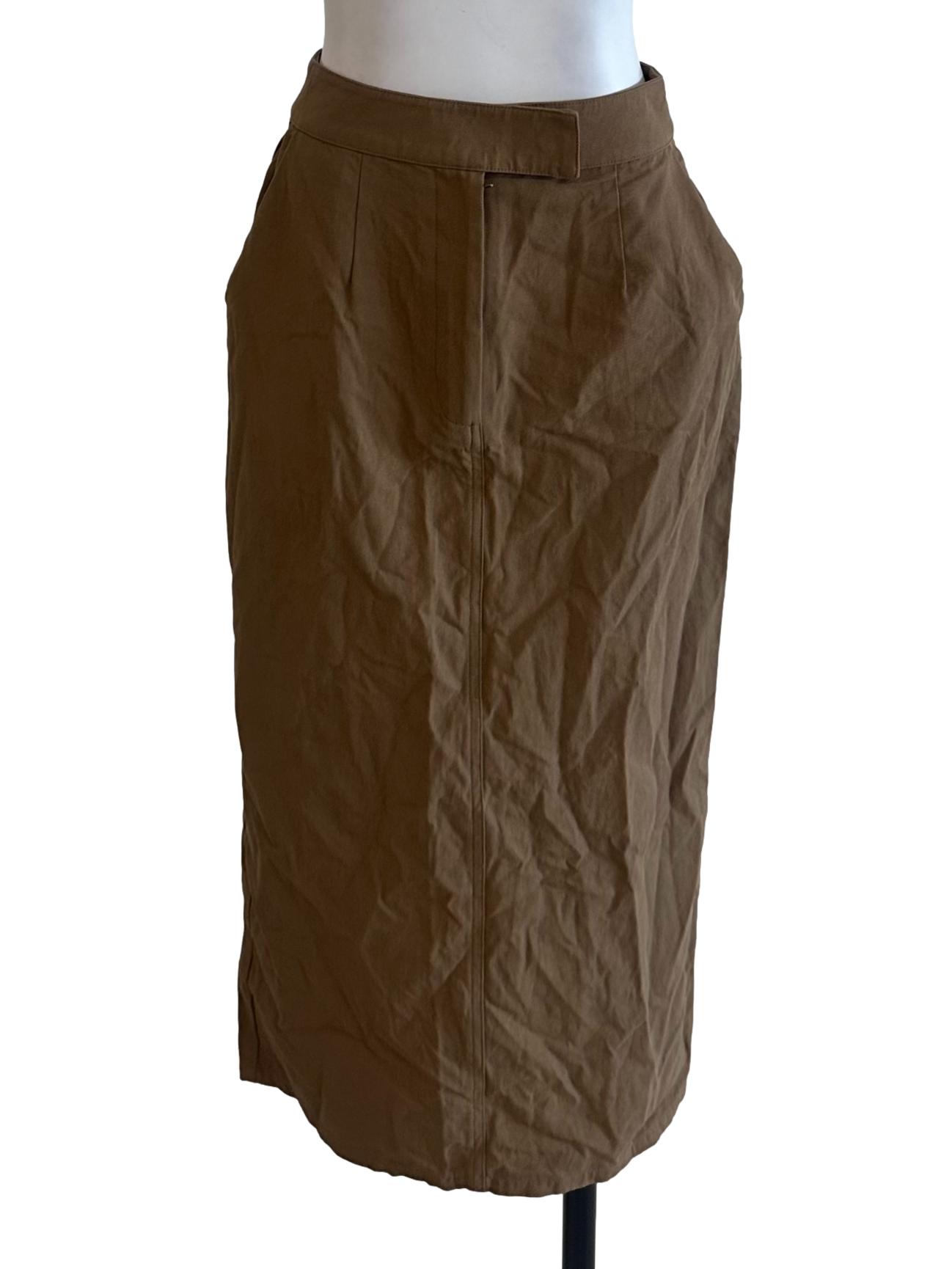 Oak Brown Pencil Skirt OSN