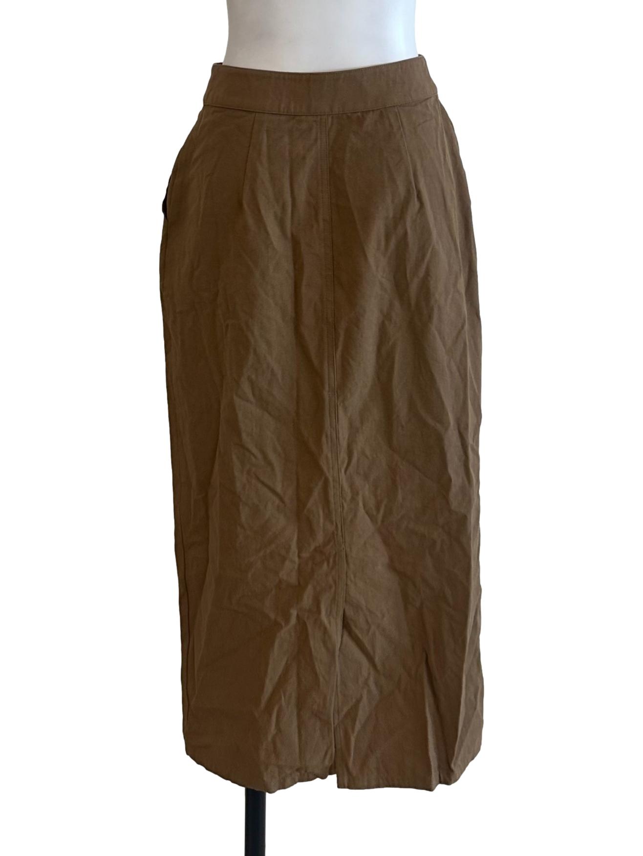 Oak Brown Pencil Skirt OSN