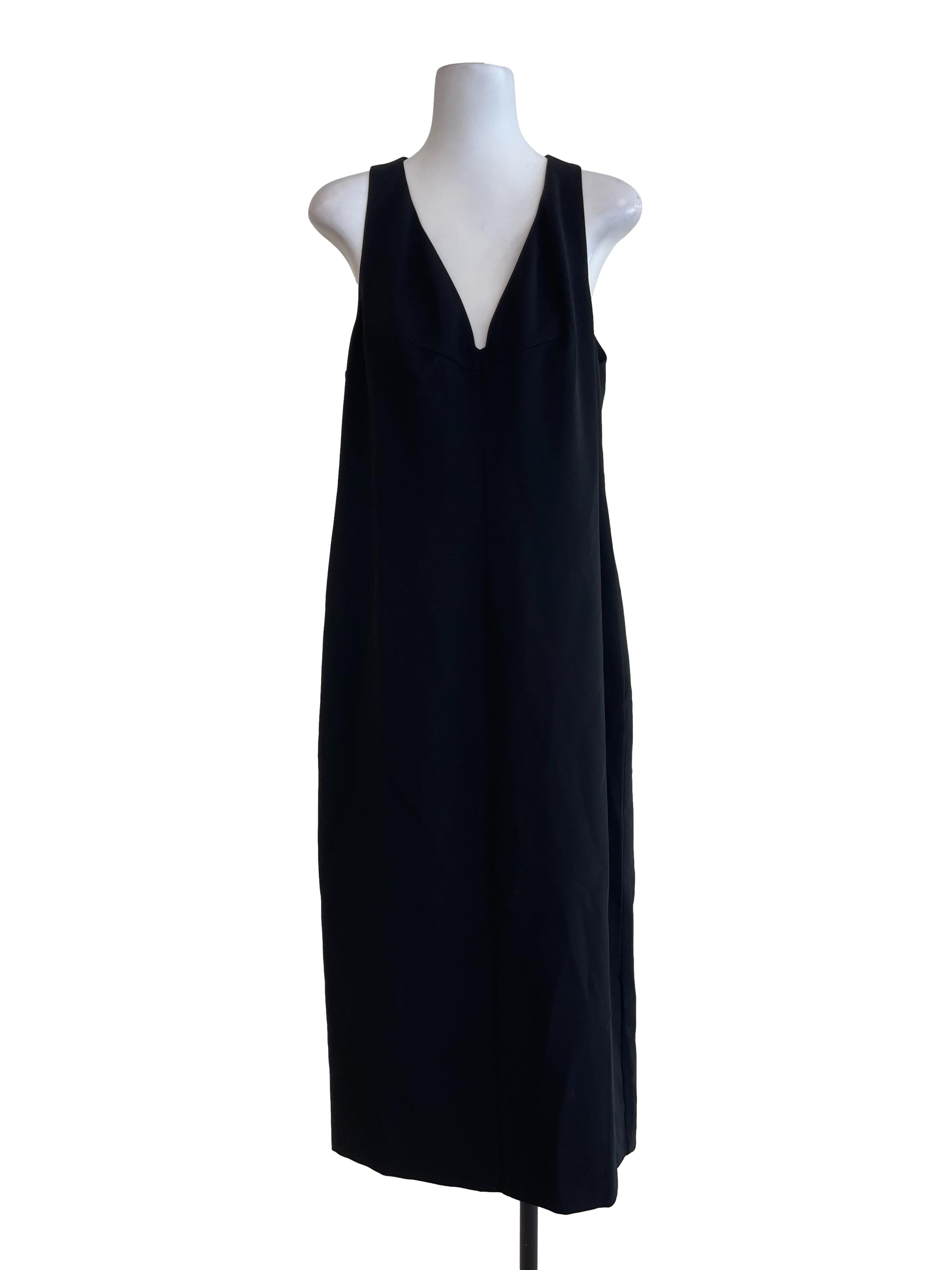 Black Formal Back Slit Dress