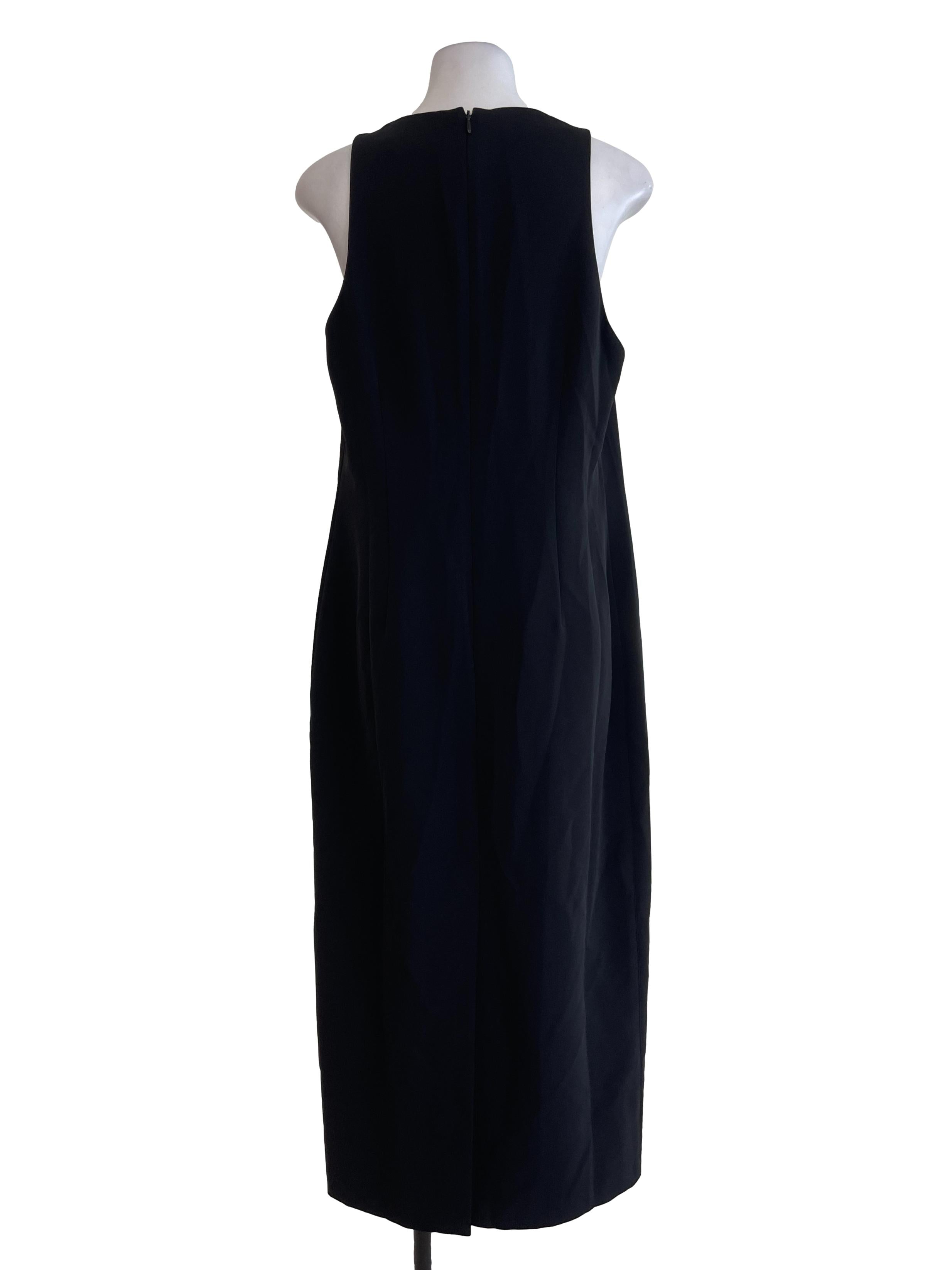 Black Formal Back Slit Dress