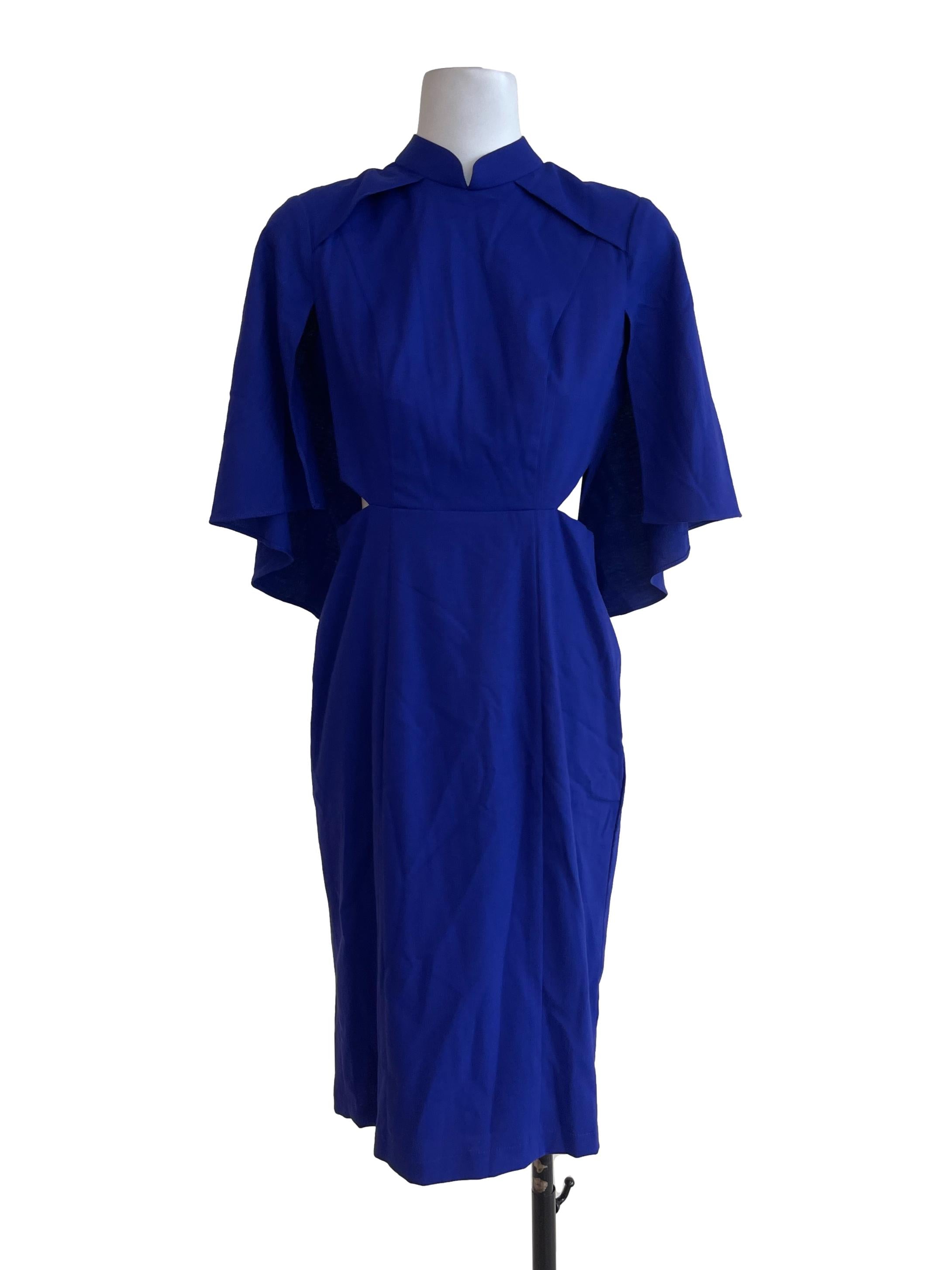 Purple Fashion Cape Dress