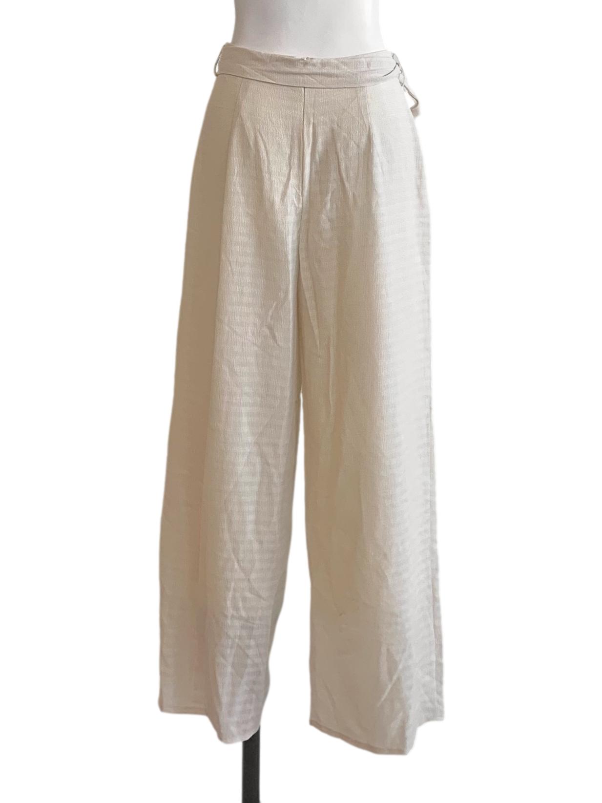 White Wide Leg Pants