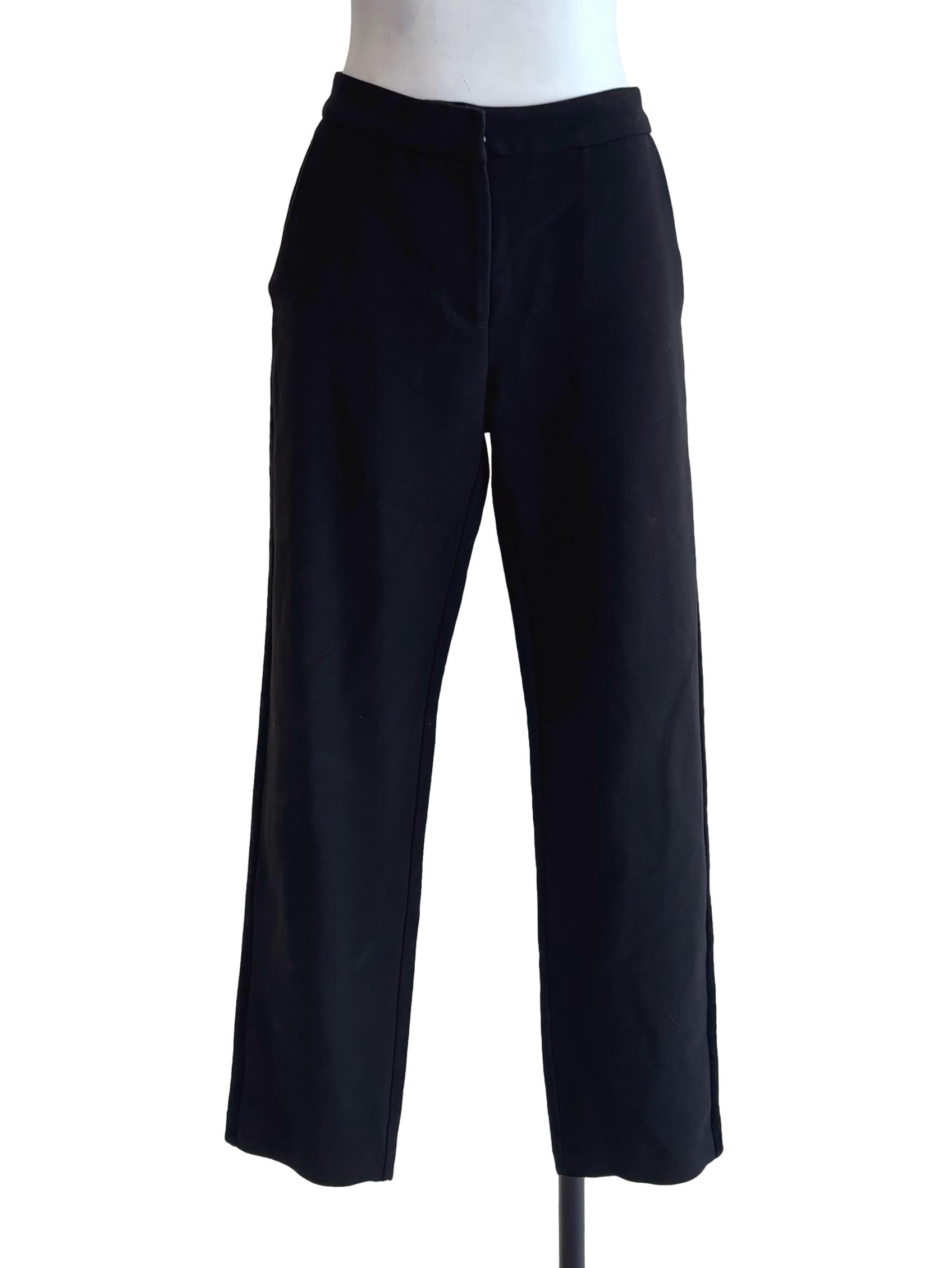 Black Formal Straight Pants