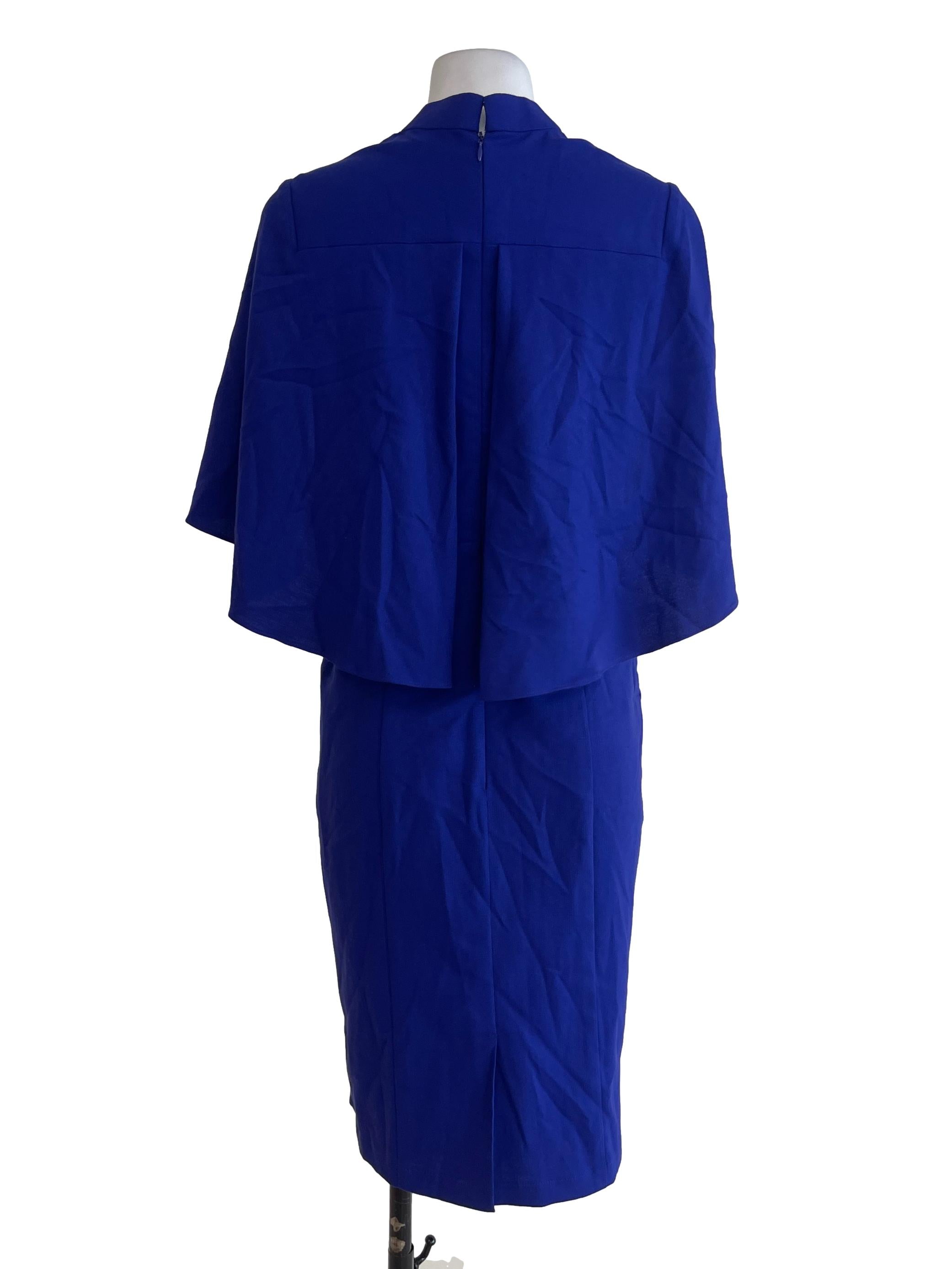 Purple Fashion Cape Dress