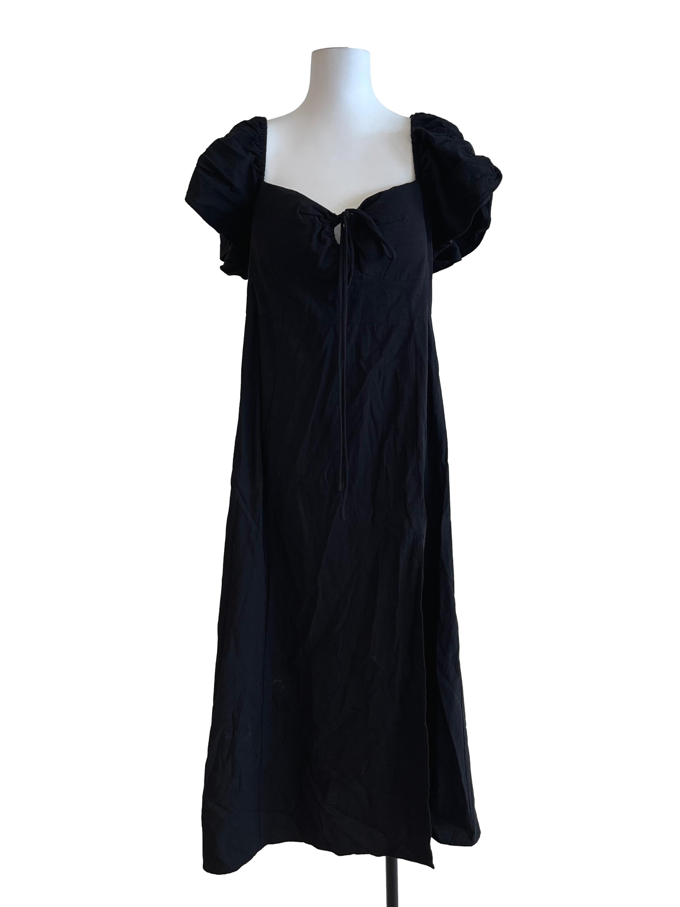 Pitch Black Sweetheart Dress