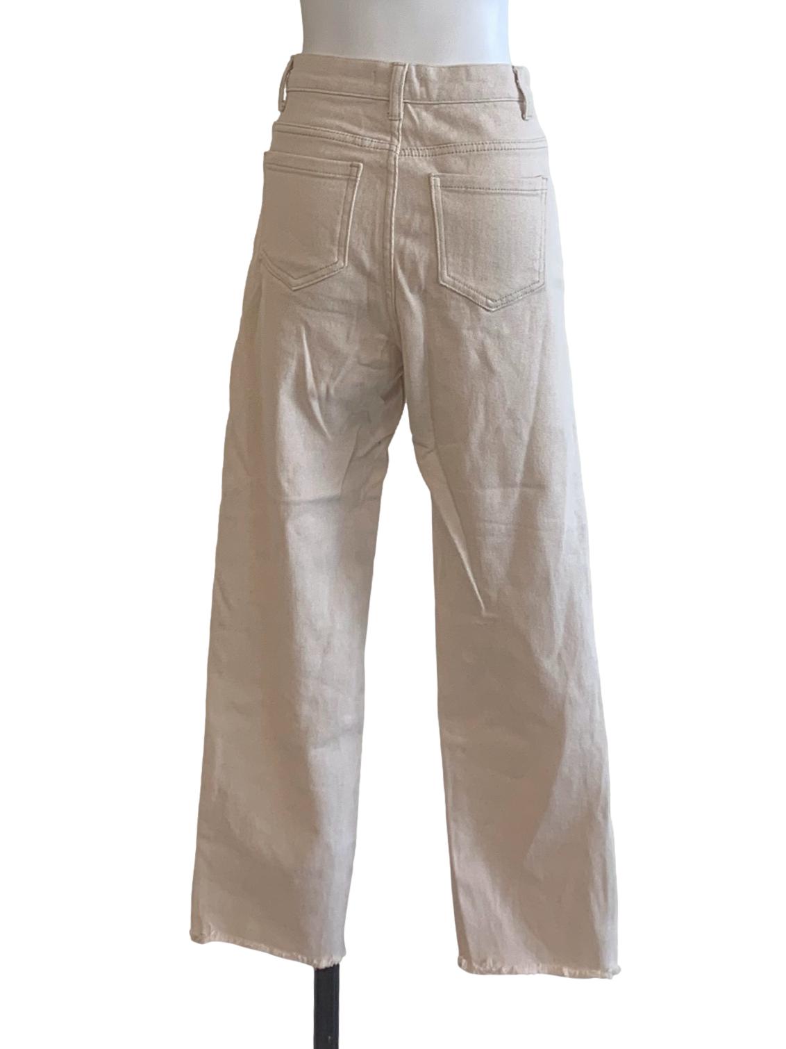 White Straight Cut Jeans TWL