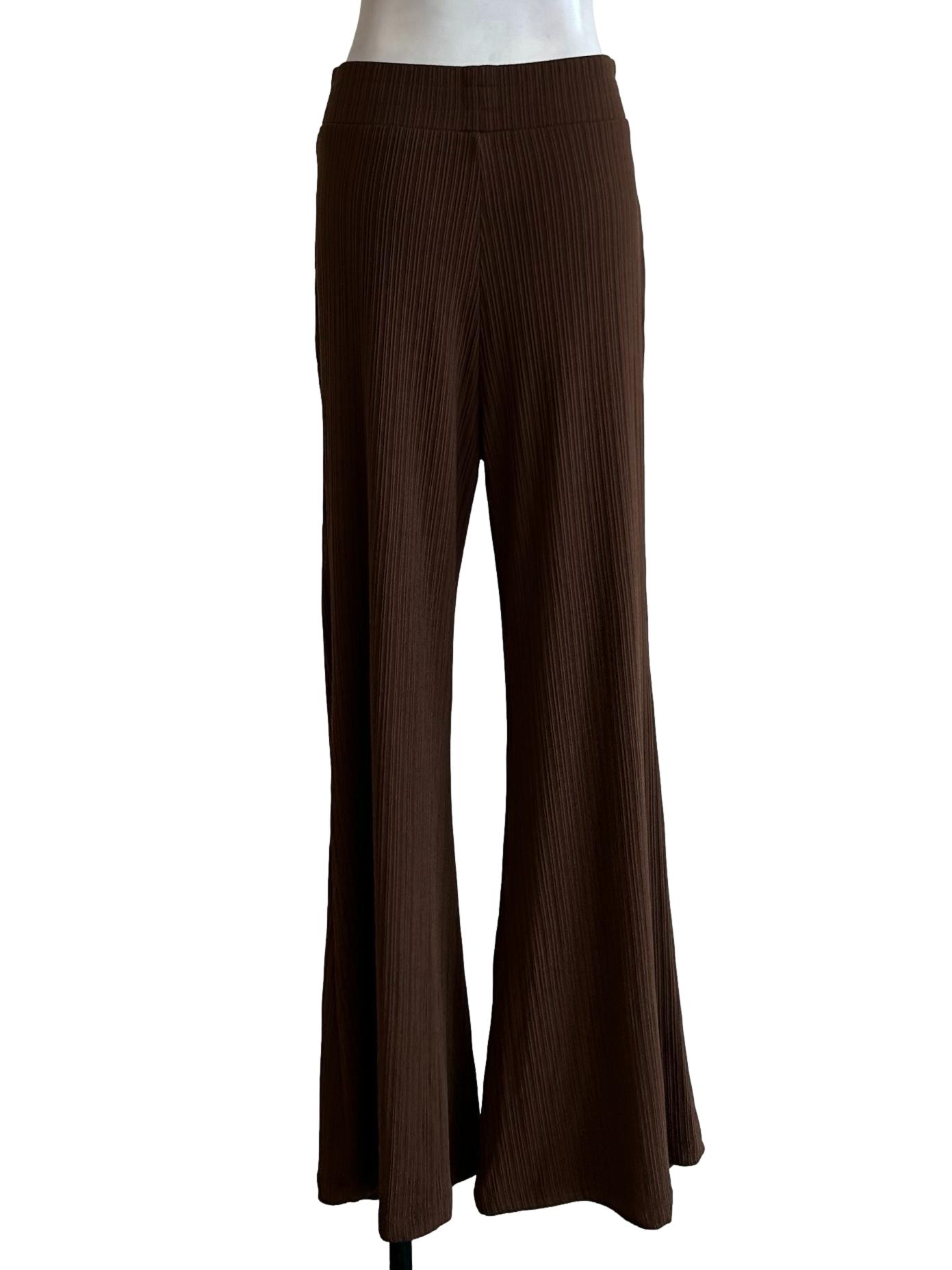 Cinnamon Brown Plisse Pant