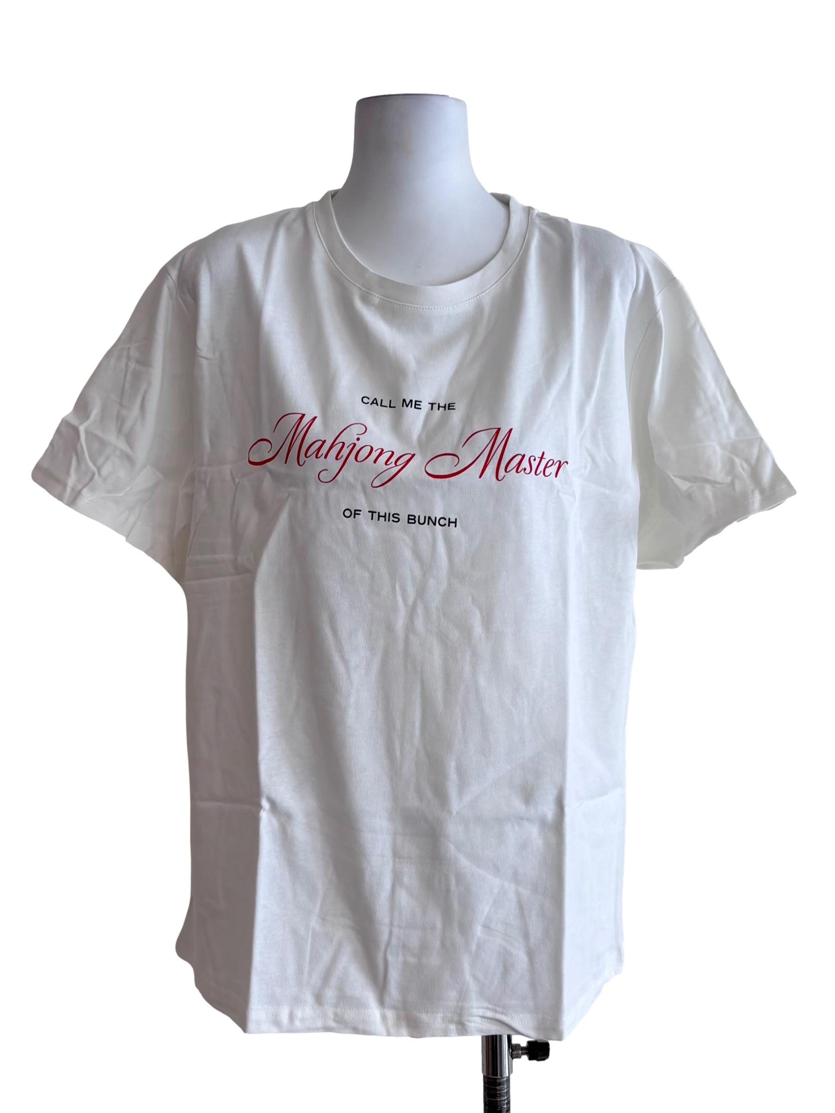 White Personali-Tees - Mahjong Master