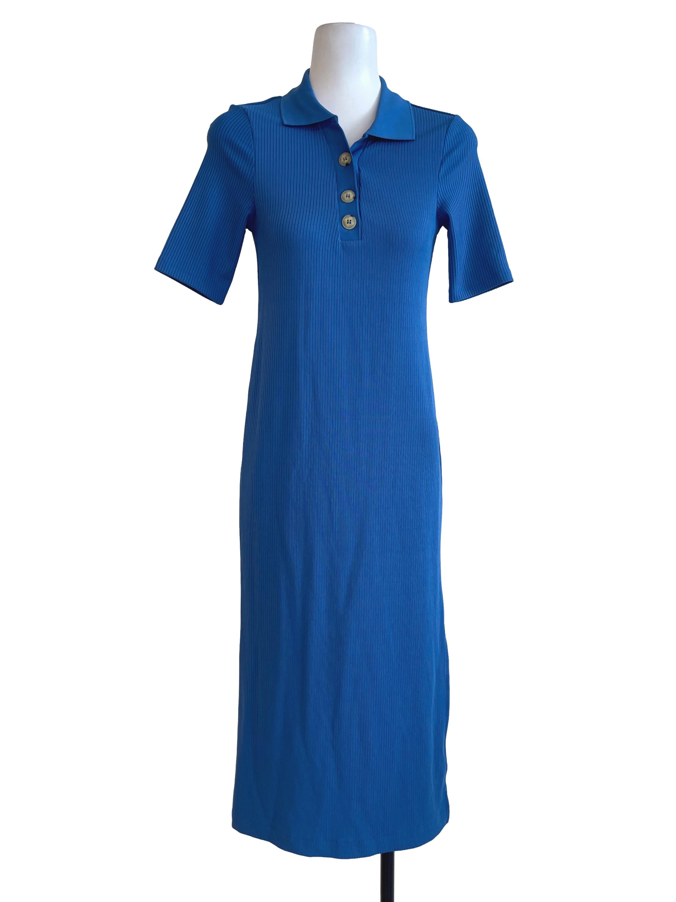 Blue Basic Maxi Dress