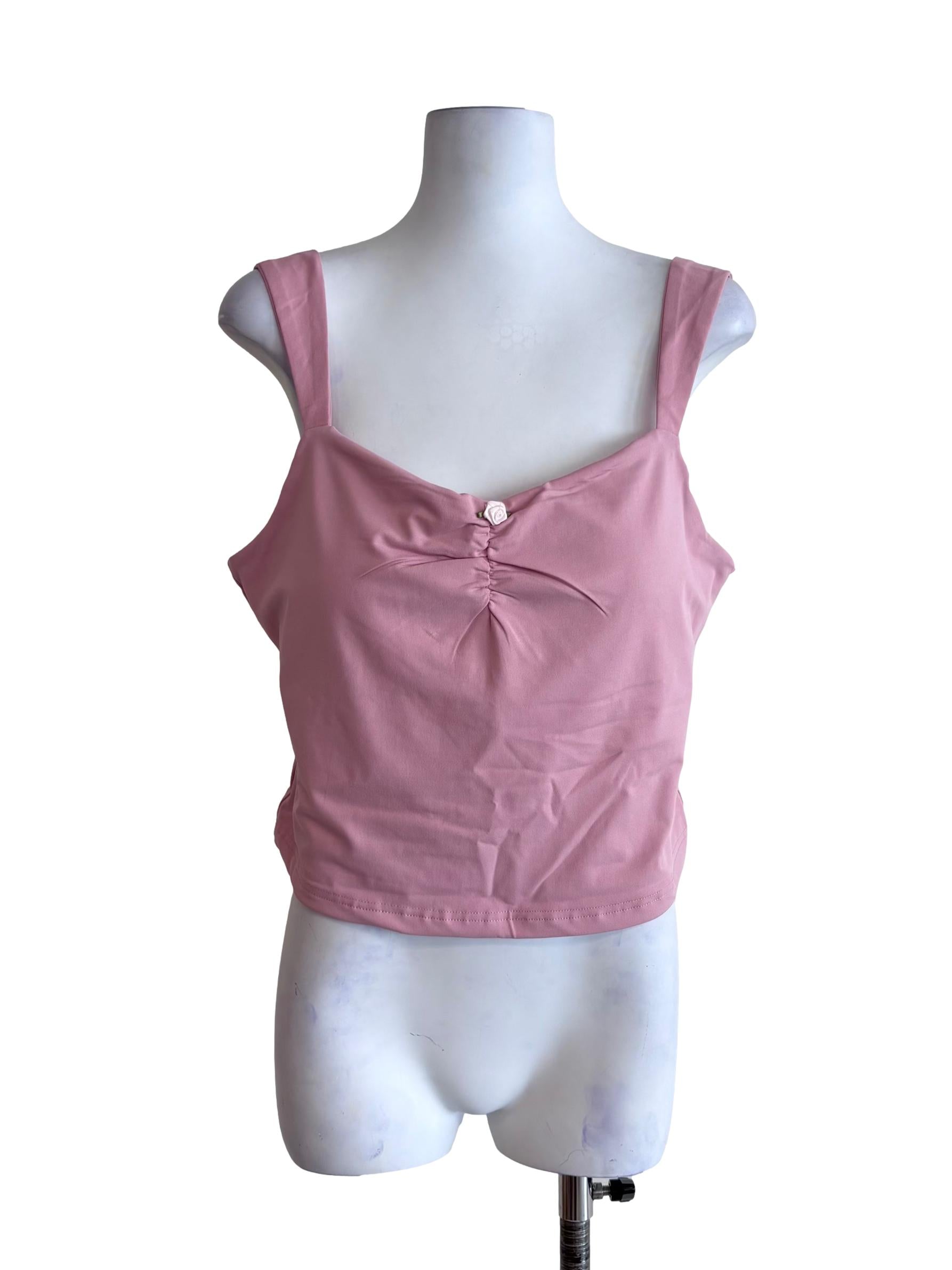 Pink Lia Ruch Front Padded Top