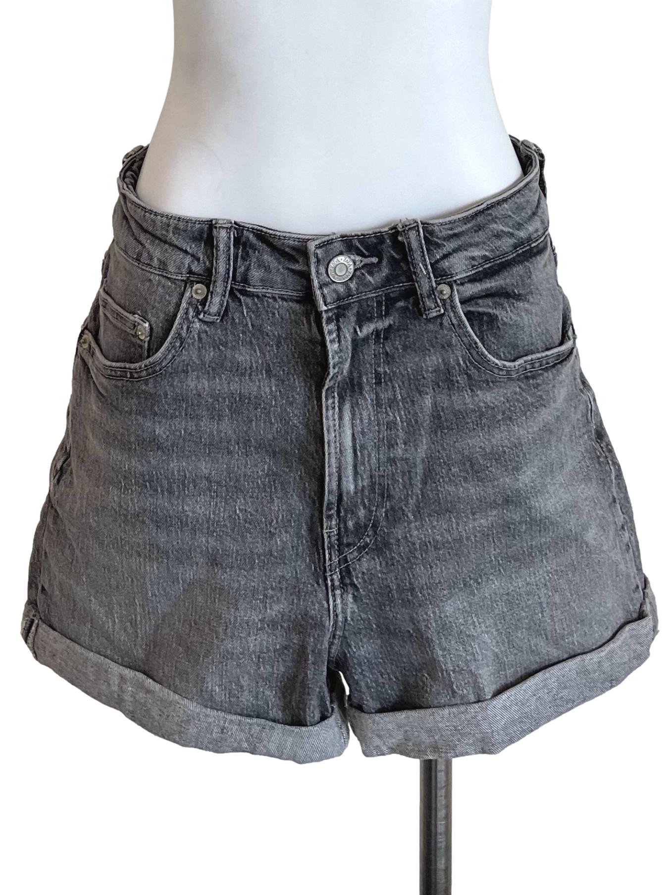 Shadow Washed Cuffed Jean Shorts