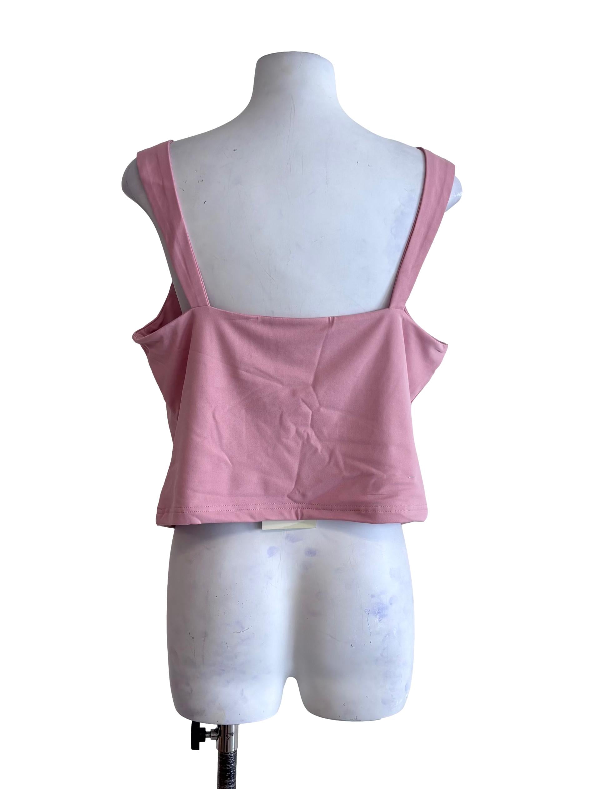 Pink Lia Ruch Front Padded Top